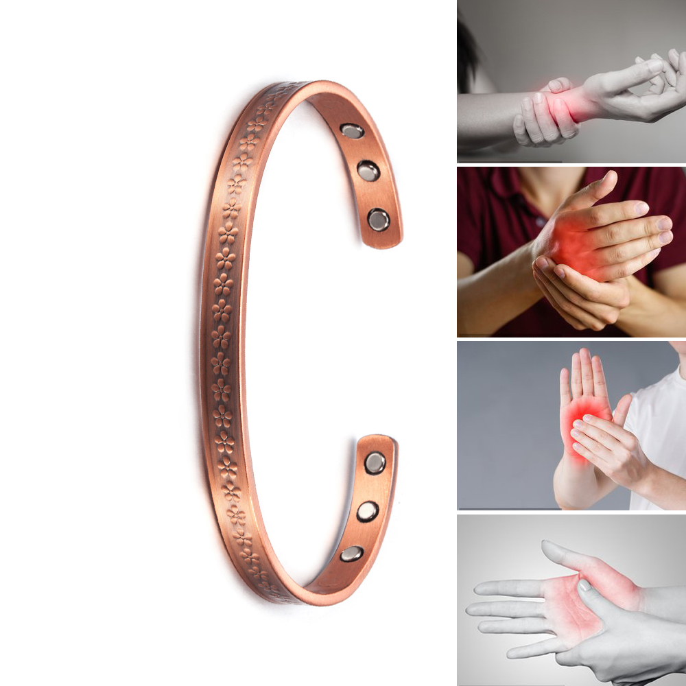 Pure Copper Magnetic Bracelet – Pain Relief, Arthritis Support & Elegant Wellness Jewelry