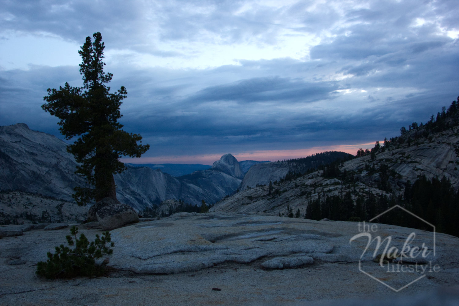 Half Dome Dusk Photograph