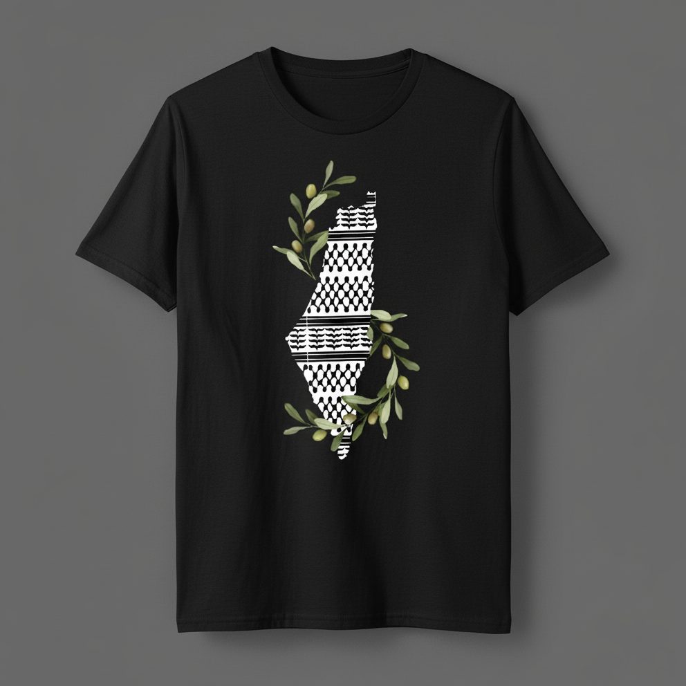 Palestine Map Keffiyeh | T-Shirt