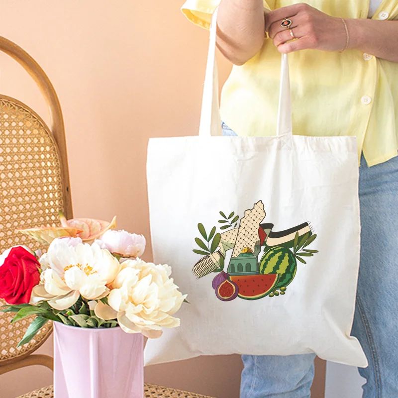 Palestine-themed Cotton Tote | Bag