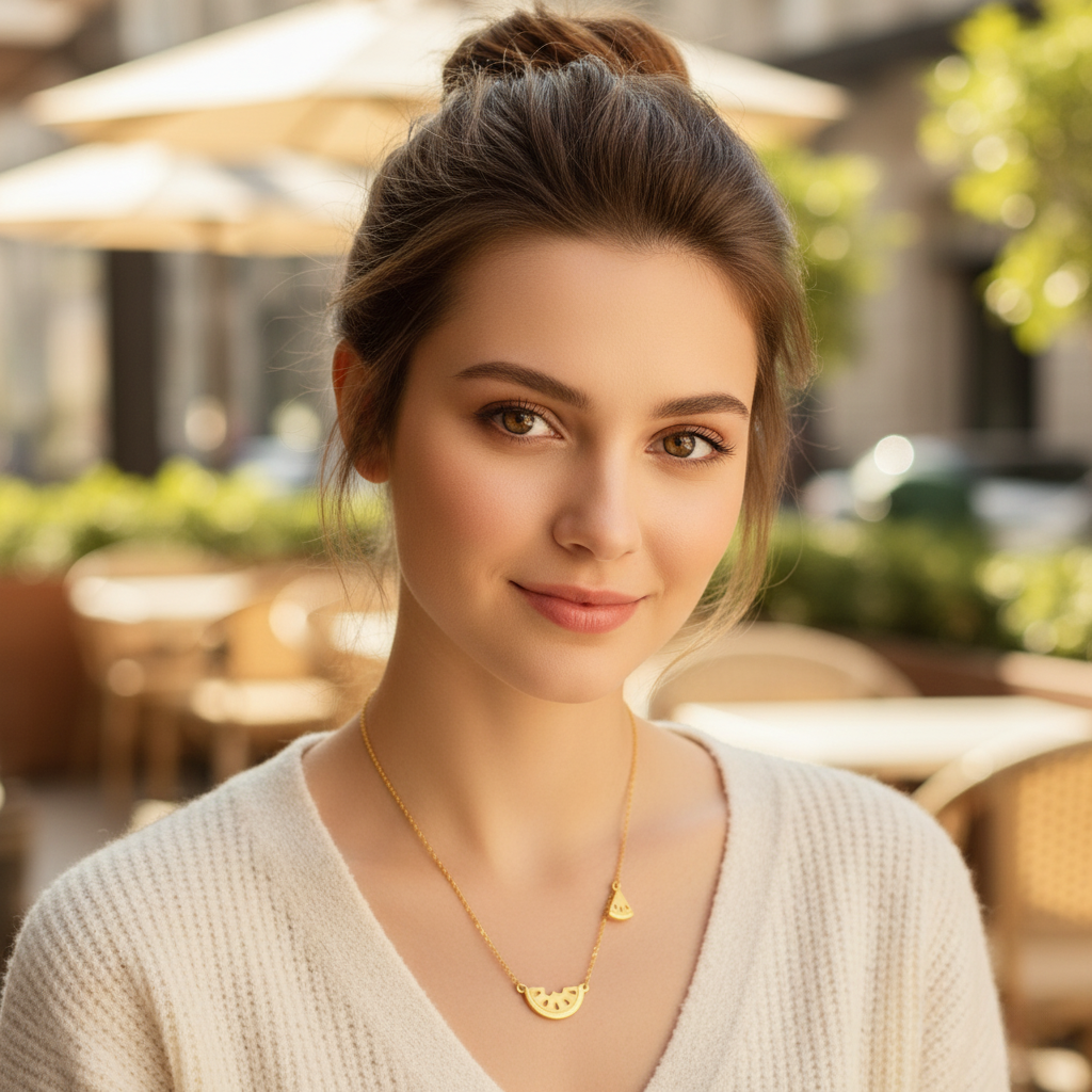 Gold Watermelon | Necklace