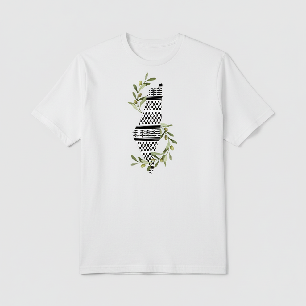 Palestine Map Keffiyeh | T-Shirt