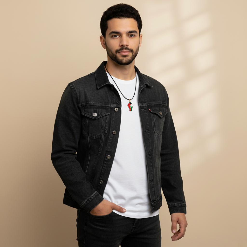 Pan-Palestinian Fist Pendant | Necklace