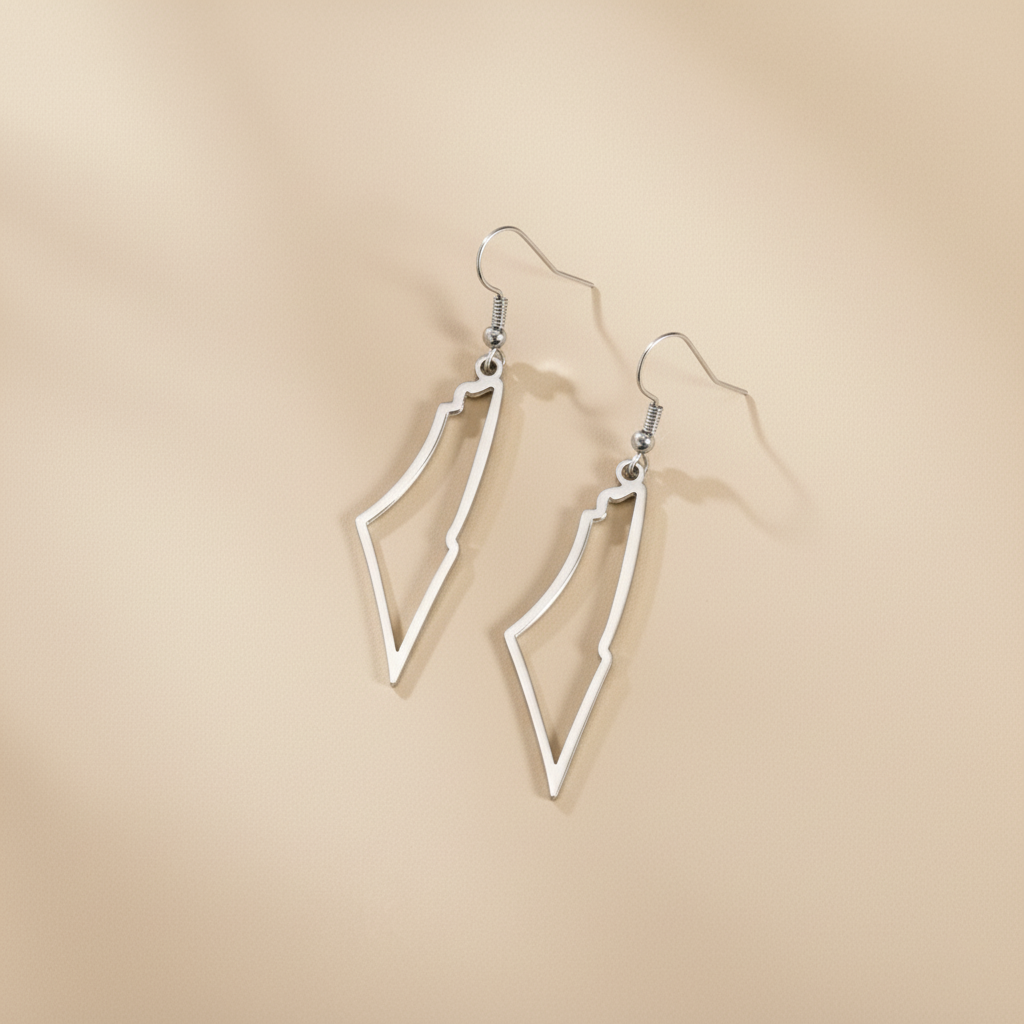 Palestine map outline | Earring