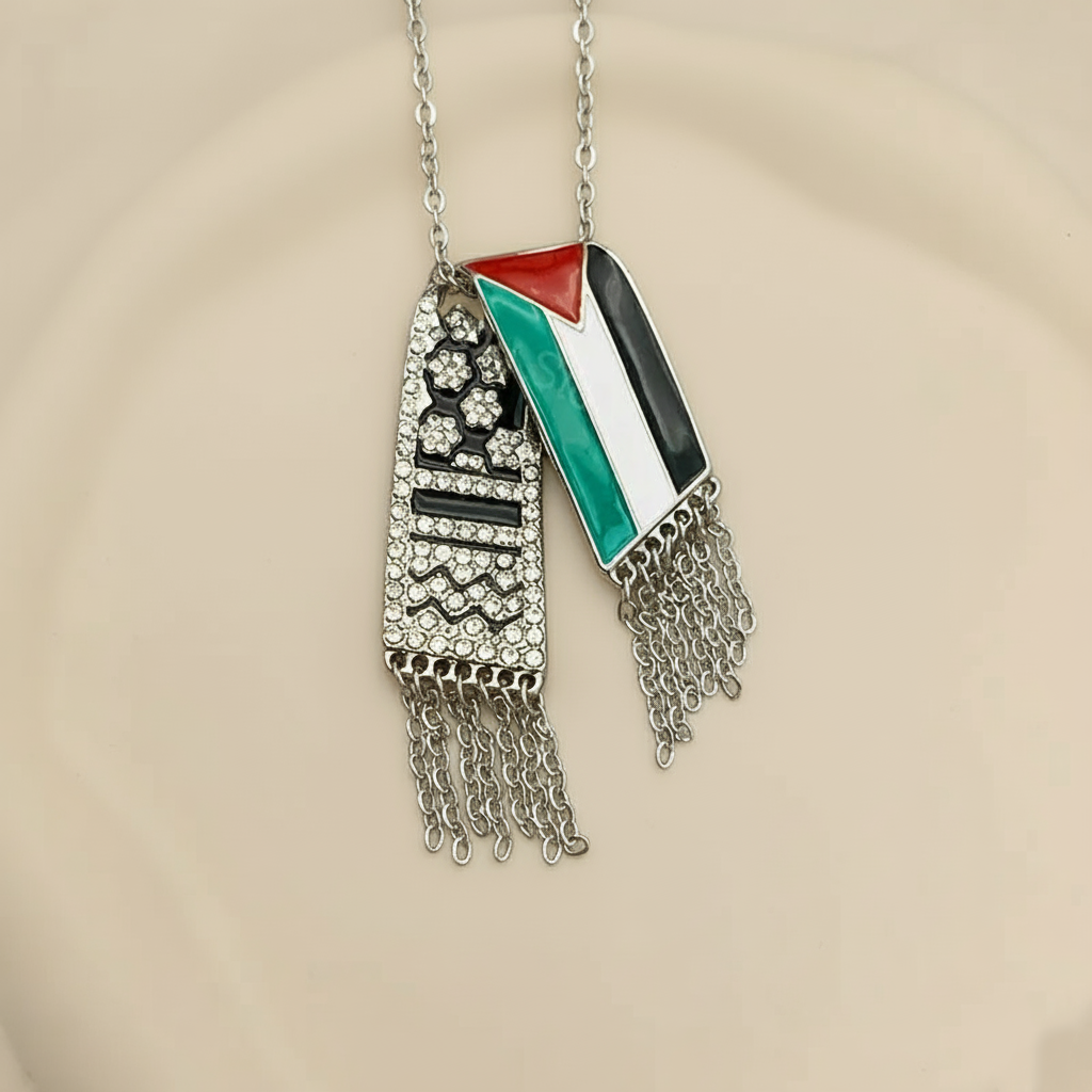 Palestine Flag Pendant | Necklace