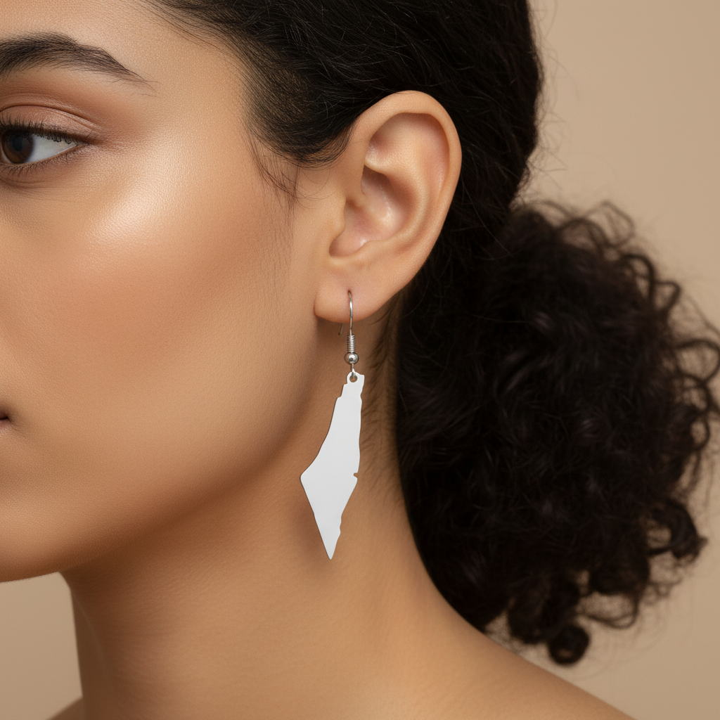 Palestine Map-Shaped | Earrings