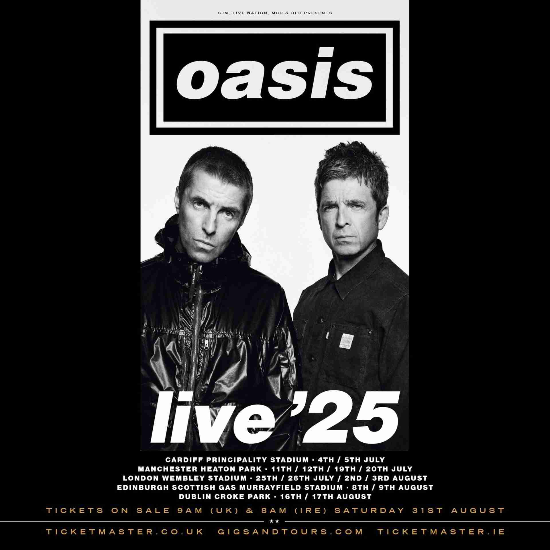 Two seats together Clear view !    Section 502 row 4   OASIS SUN/ 28th SEPT/ Wembley Stadium London, United Kingdom Oasis