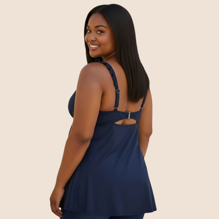 Traje de baño azul para mujer