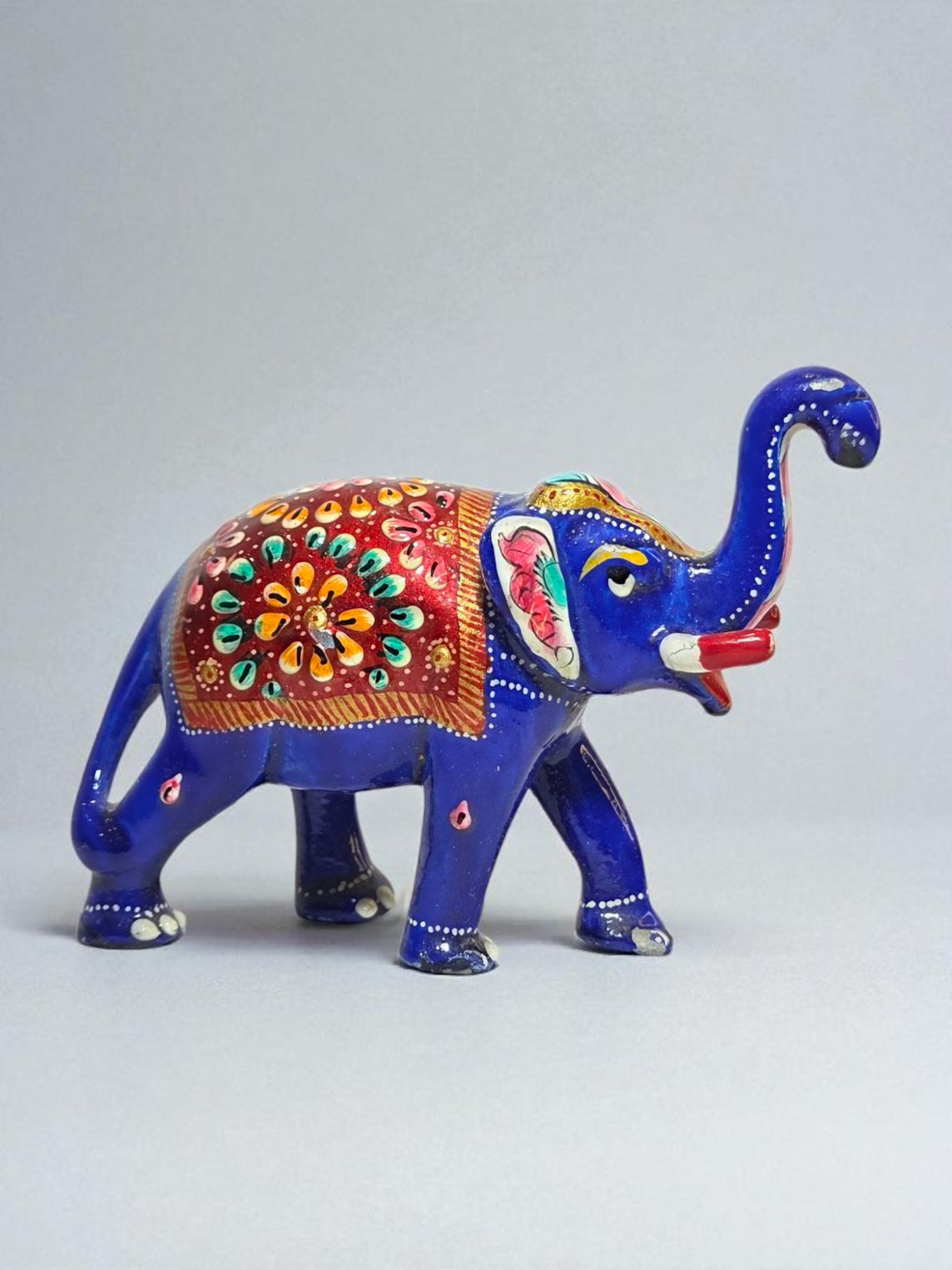  Blue Elephant Figurine