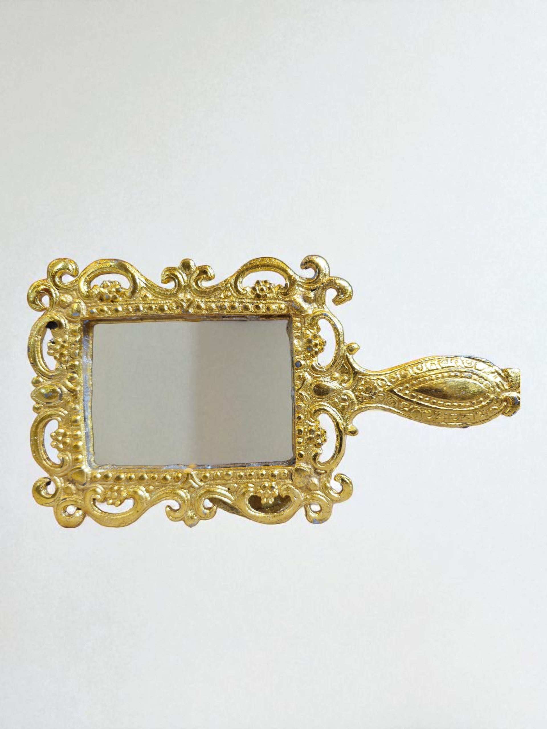 Ornate Gold Hand Mirror