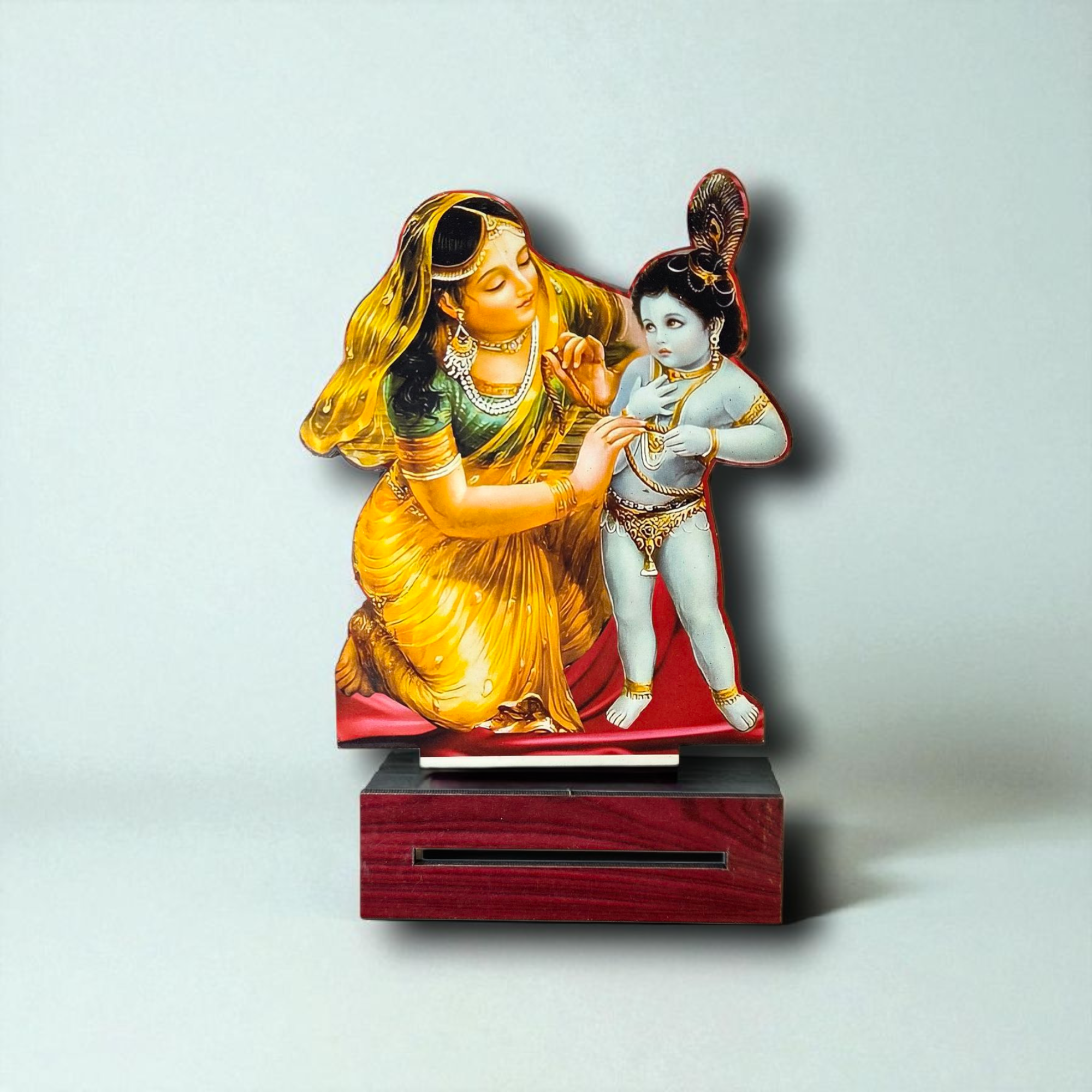 यशोदा-कृष्ण वात्सल्य लीला टेबलटॉप (Yashoda-Krishna Vatsalya Leela Tabletop Standee)