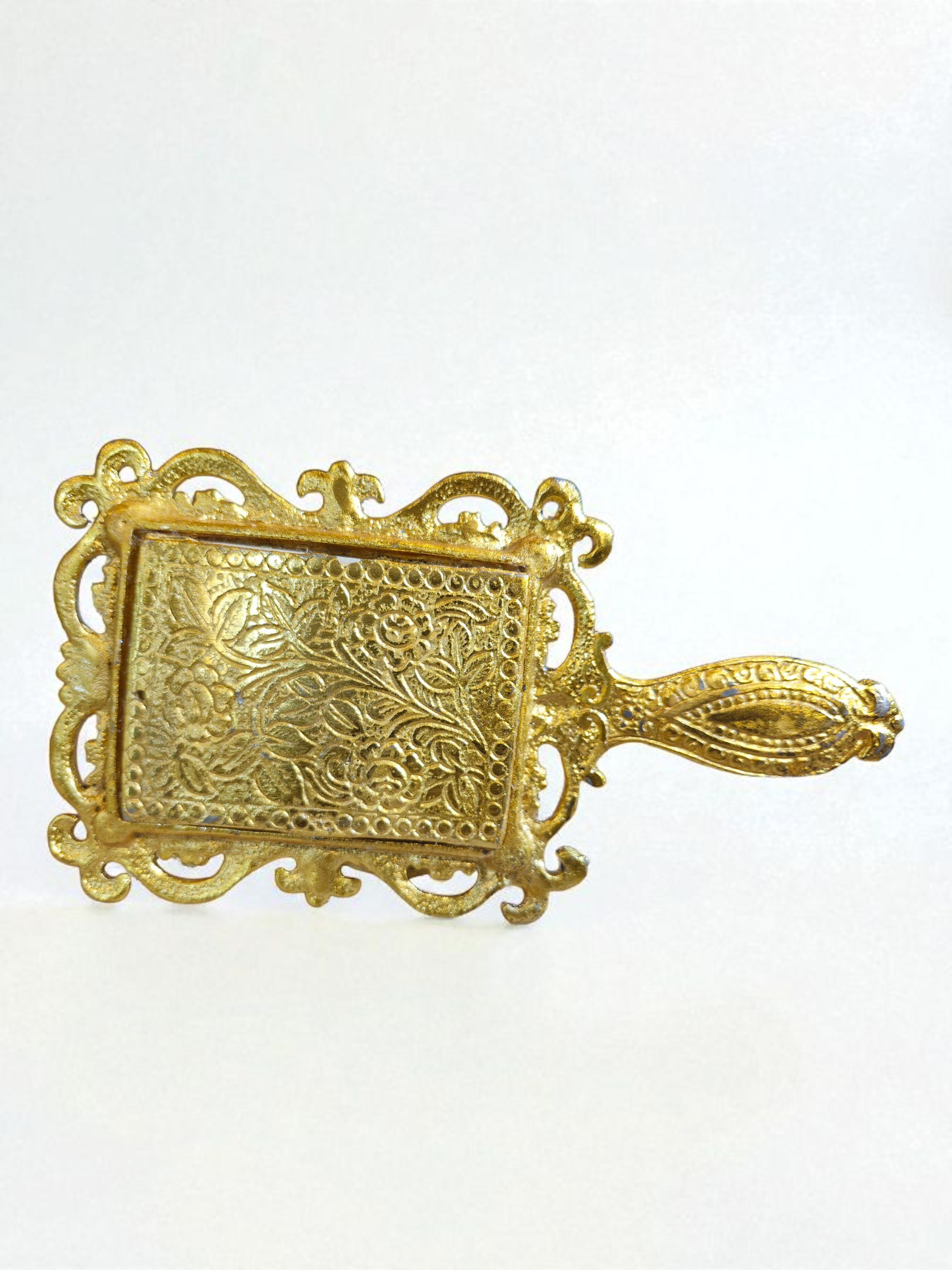 Ornate Gold Hand Mirror