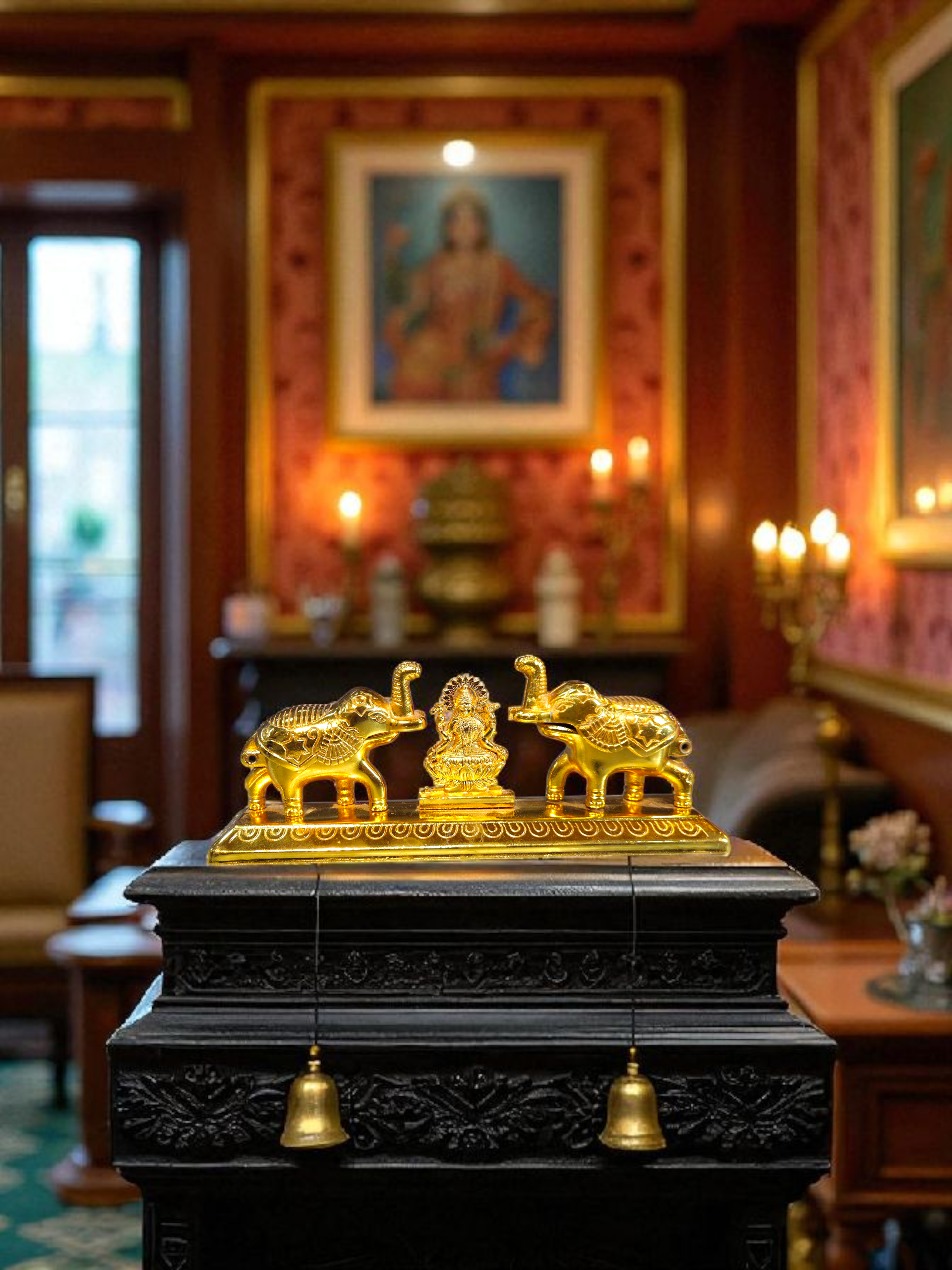 The Golden Elephant Sindoor Box
