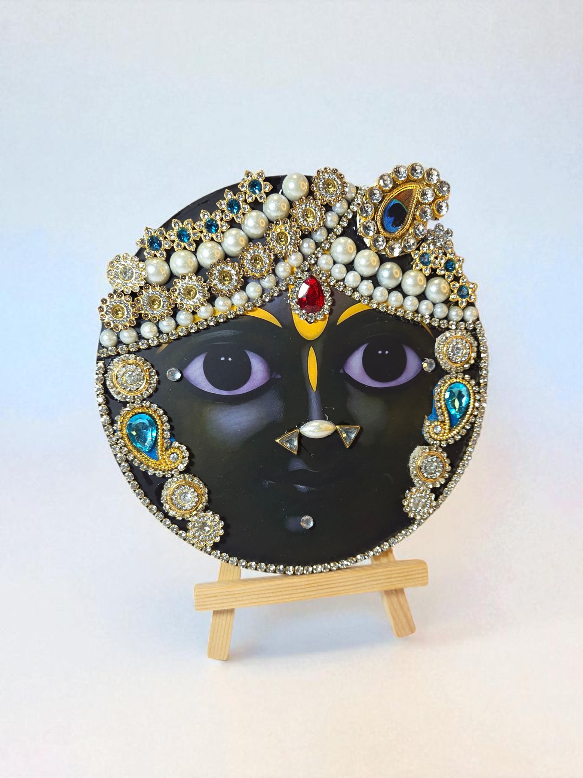 Banke Bihari Ji Chitrapat (Decorative Frame with Easel)