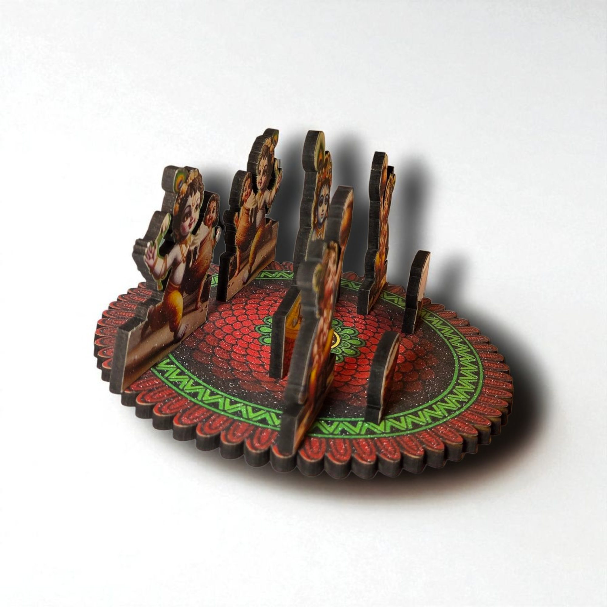 बाल गोपाल माखन लीला सेट (Bal Gopal Makhan Leela Round Tabletop Set)