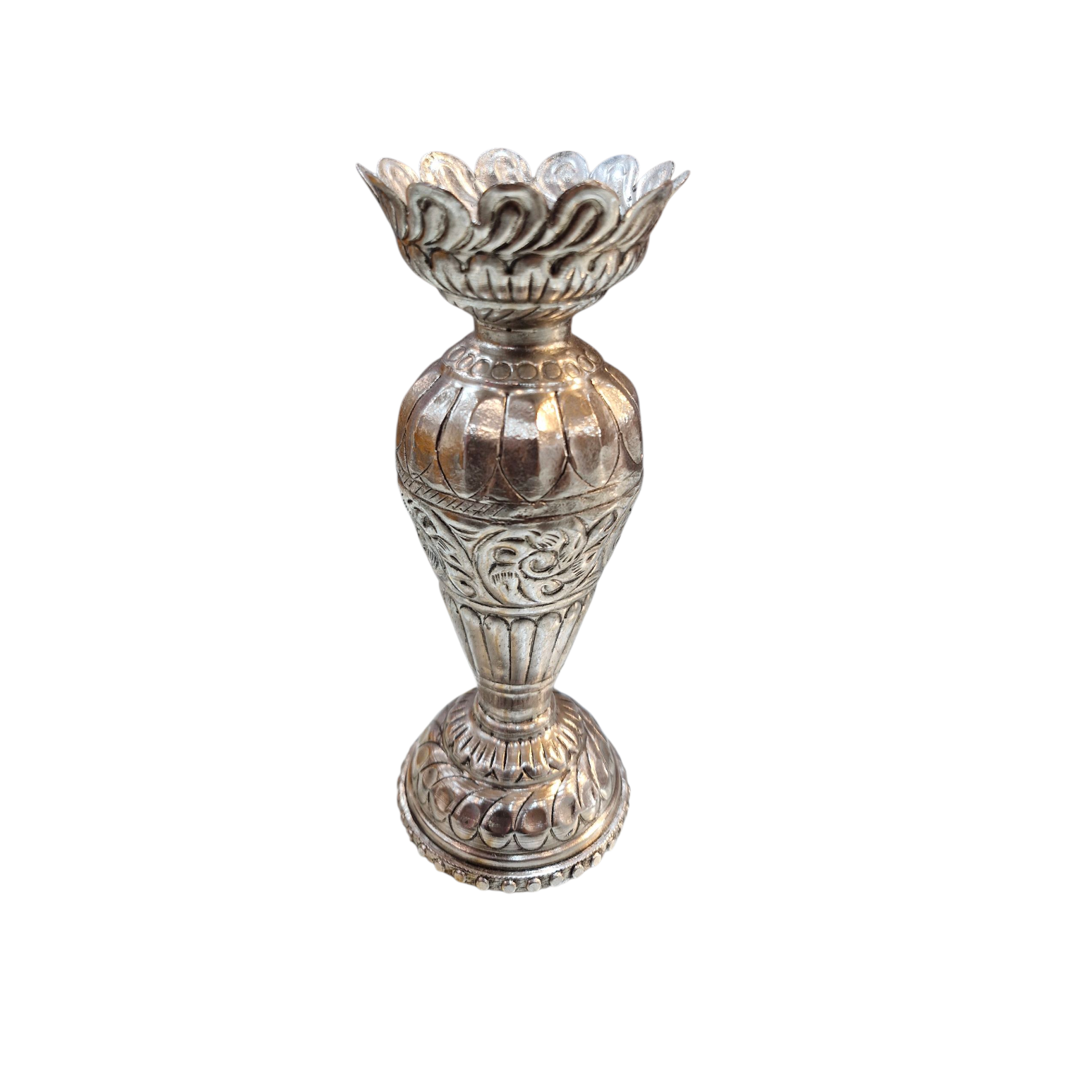 Silver Finish Vase ( Fool Daan )