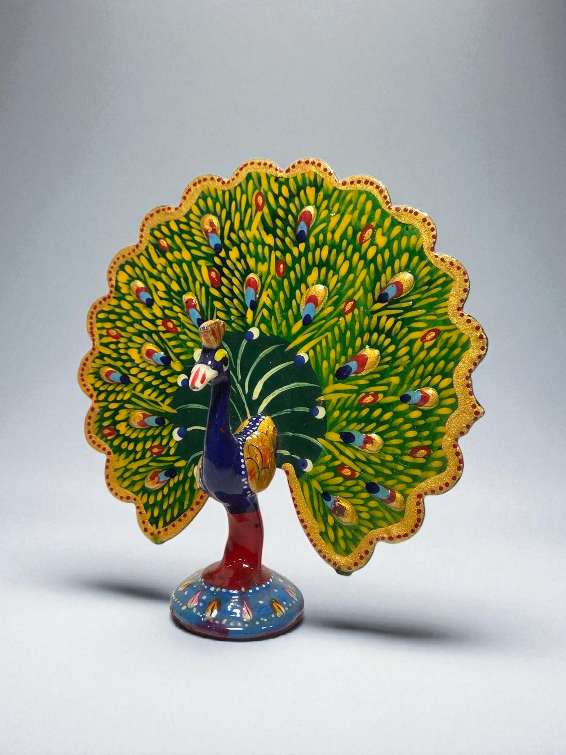 Handpainted Decorative Peacock Figurine