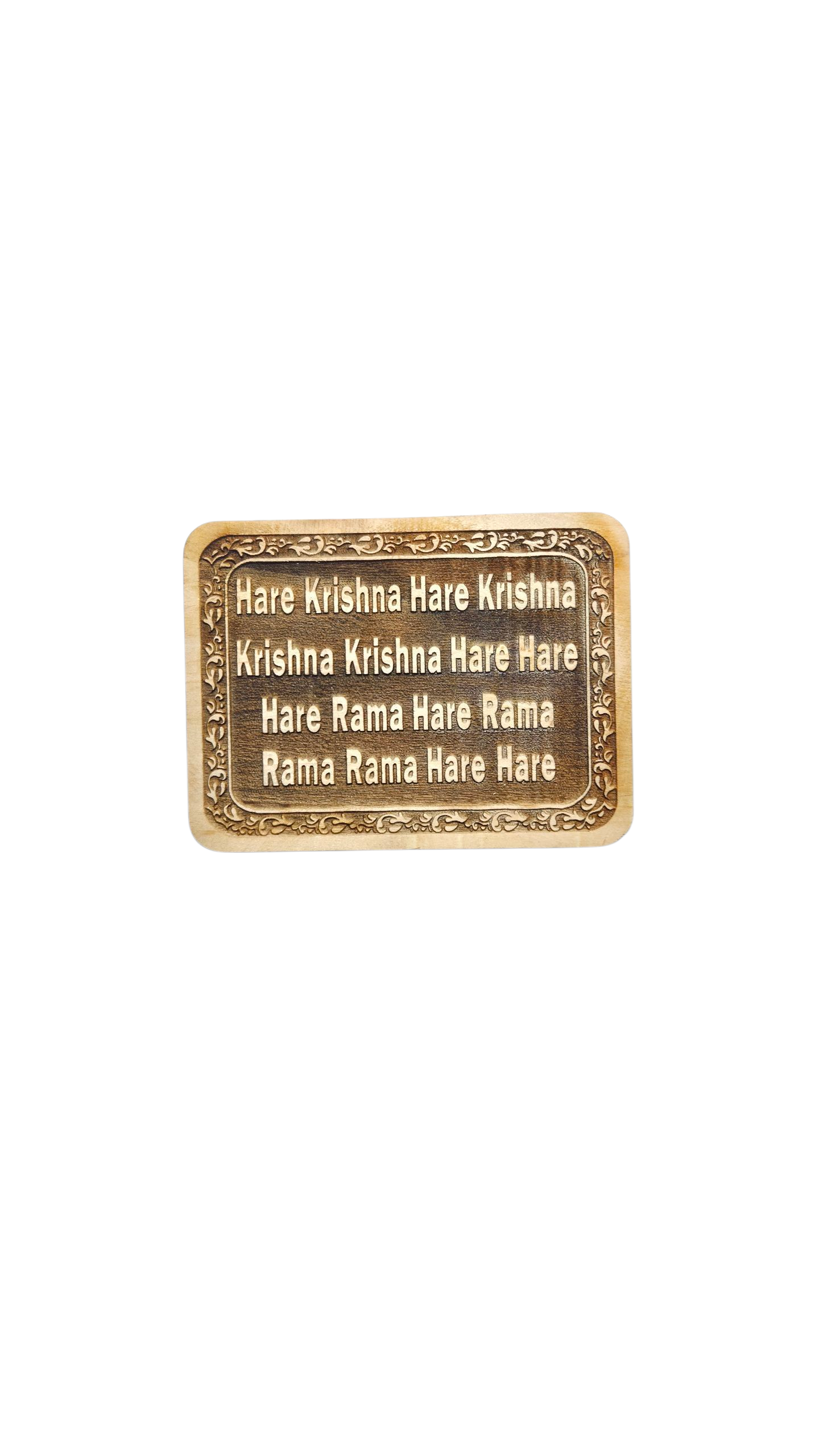 Hare Krishna Hare Rama Mahamantra  (नाम सेवा) - Neem Wood