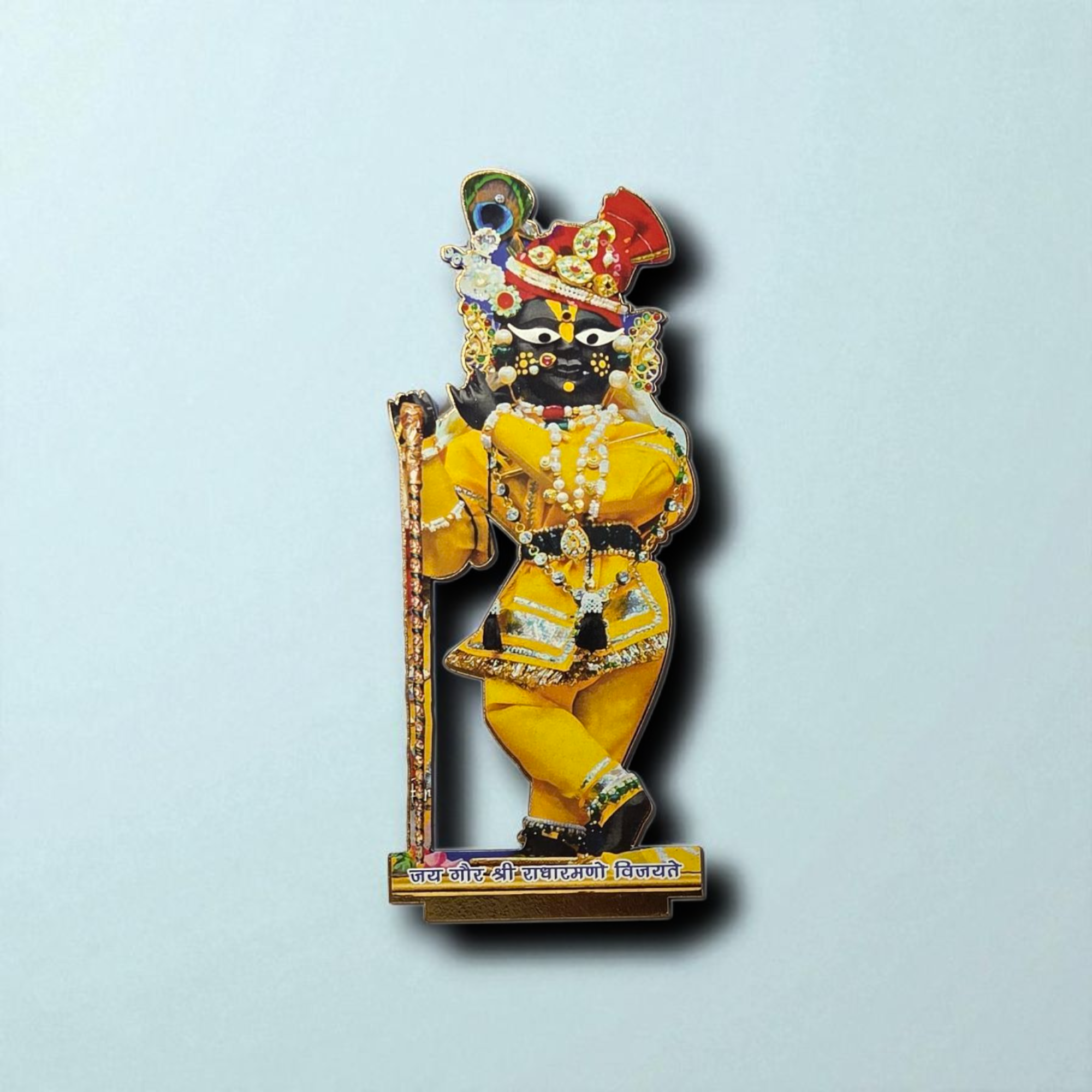 श्री राधारमण लाल जी (Shri Radharaman Lal Ji – Vrindavan Dham Tabletop Standee)