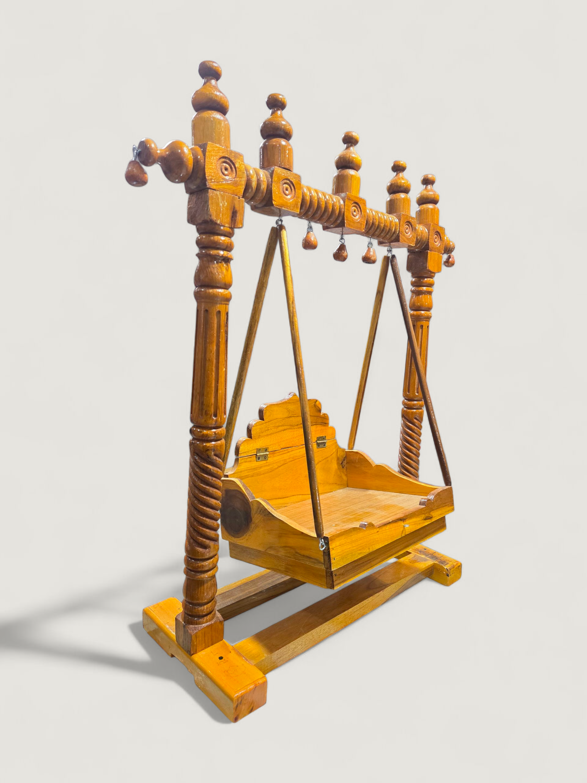 Handcrafted Wooden Swing (Jhula) for Gopal Ji