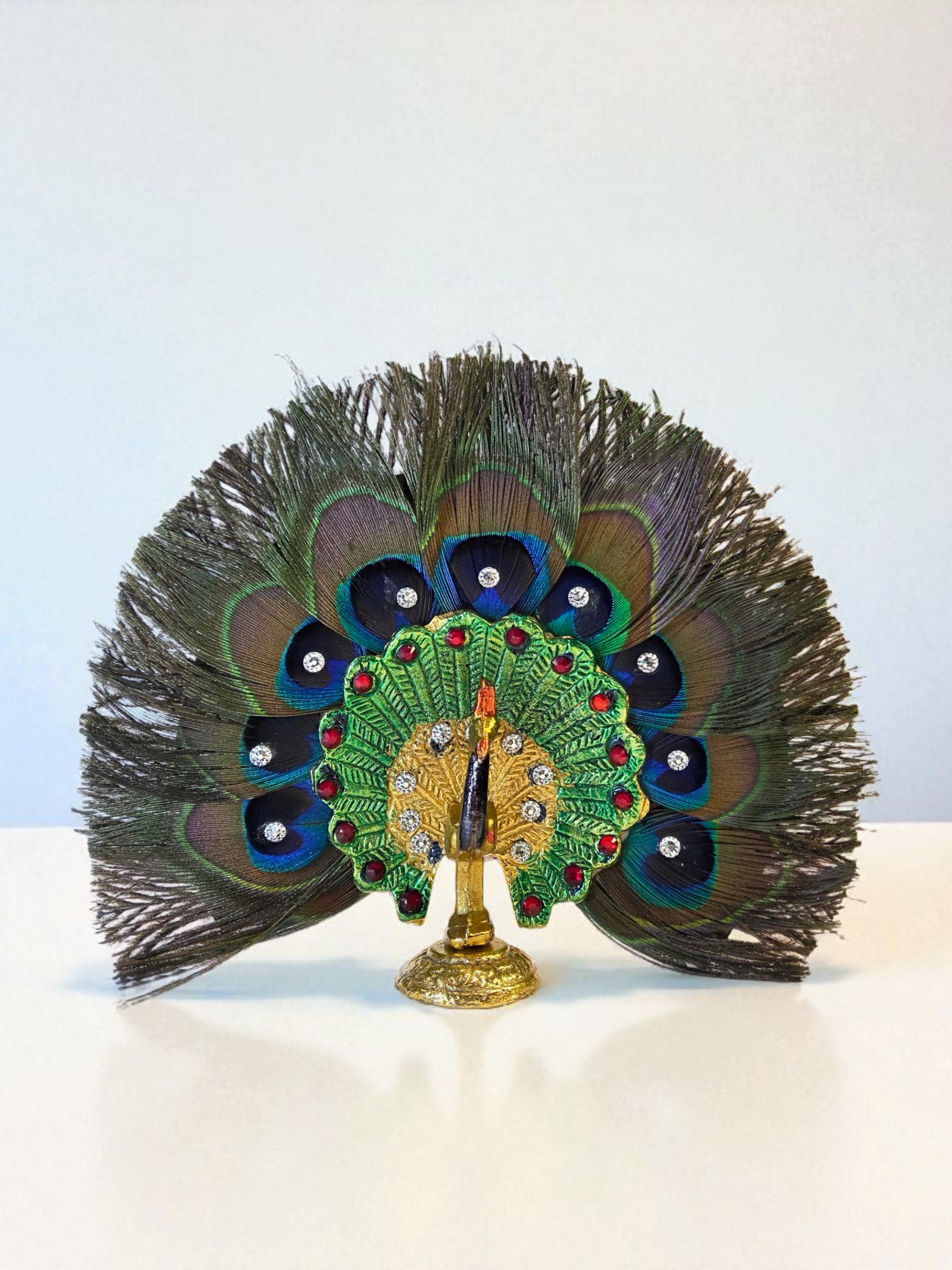 Peacock Feather Decorative Showpiece (Original Mor Pankh)