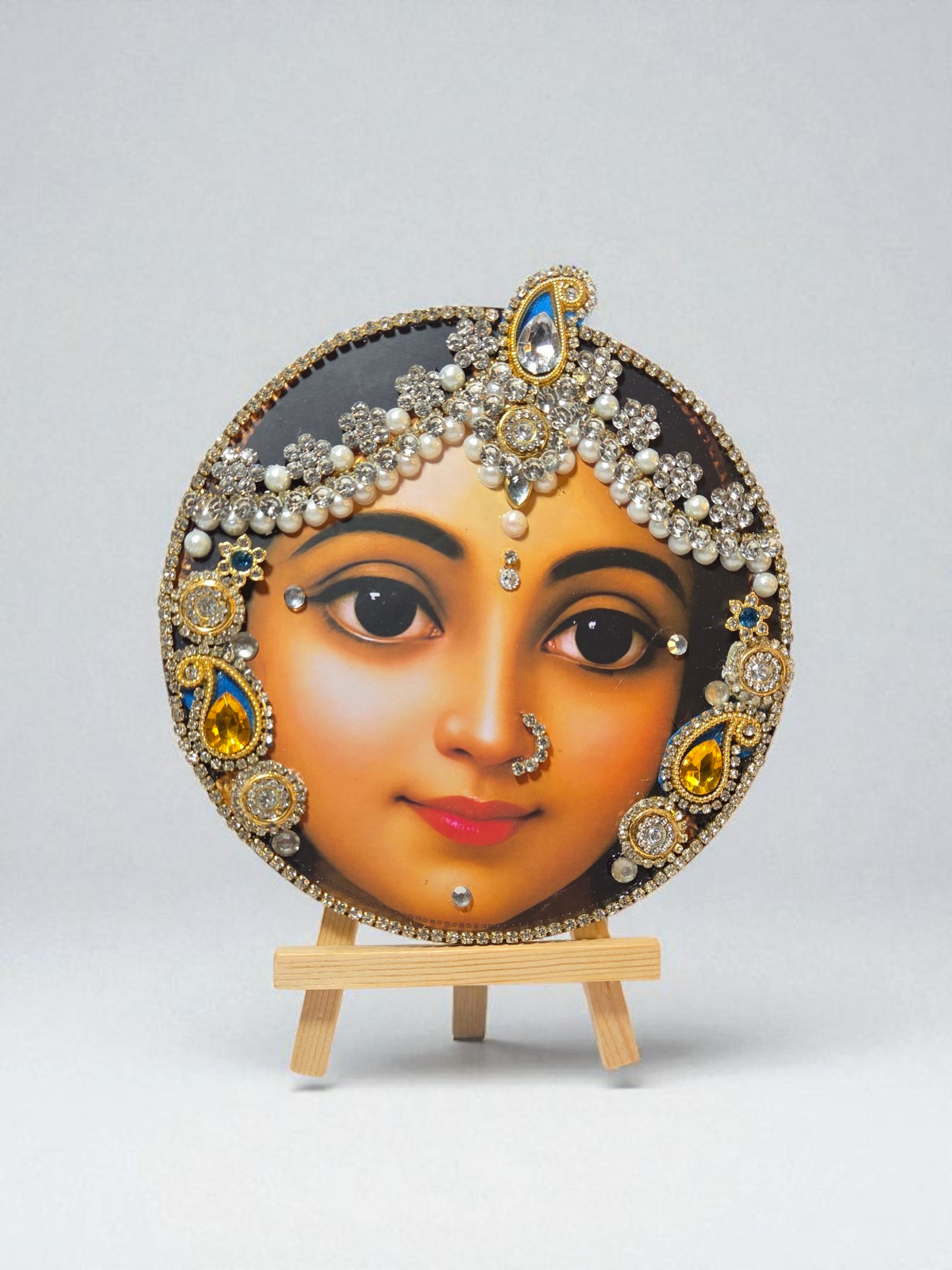 Radharani Chitrpat (Pearl & Stone Embellished)