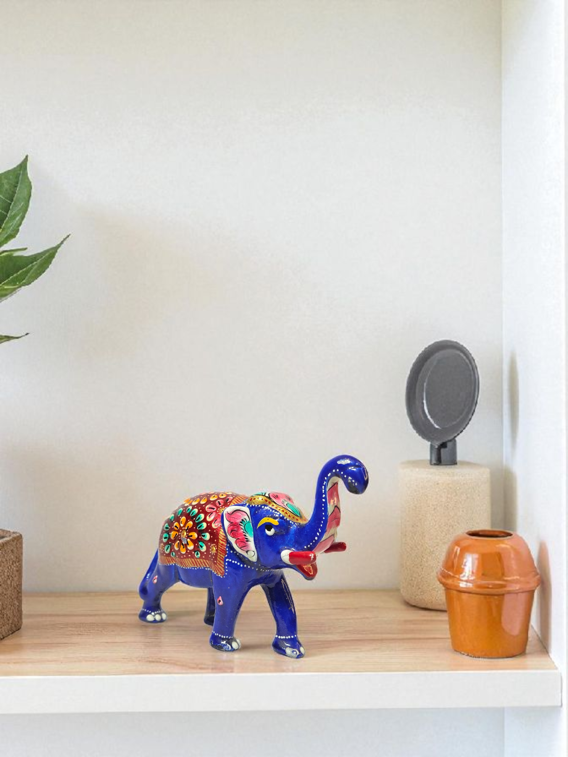  Blue Elephant Figurine