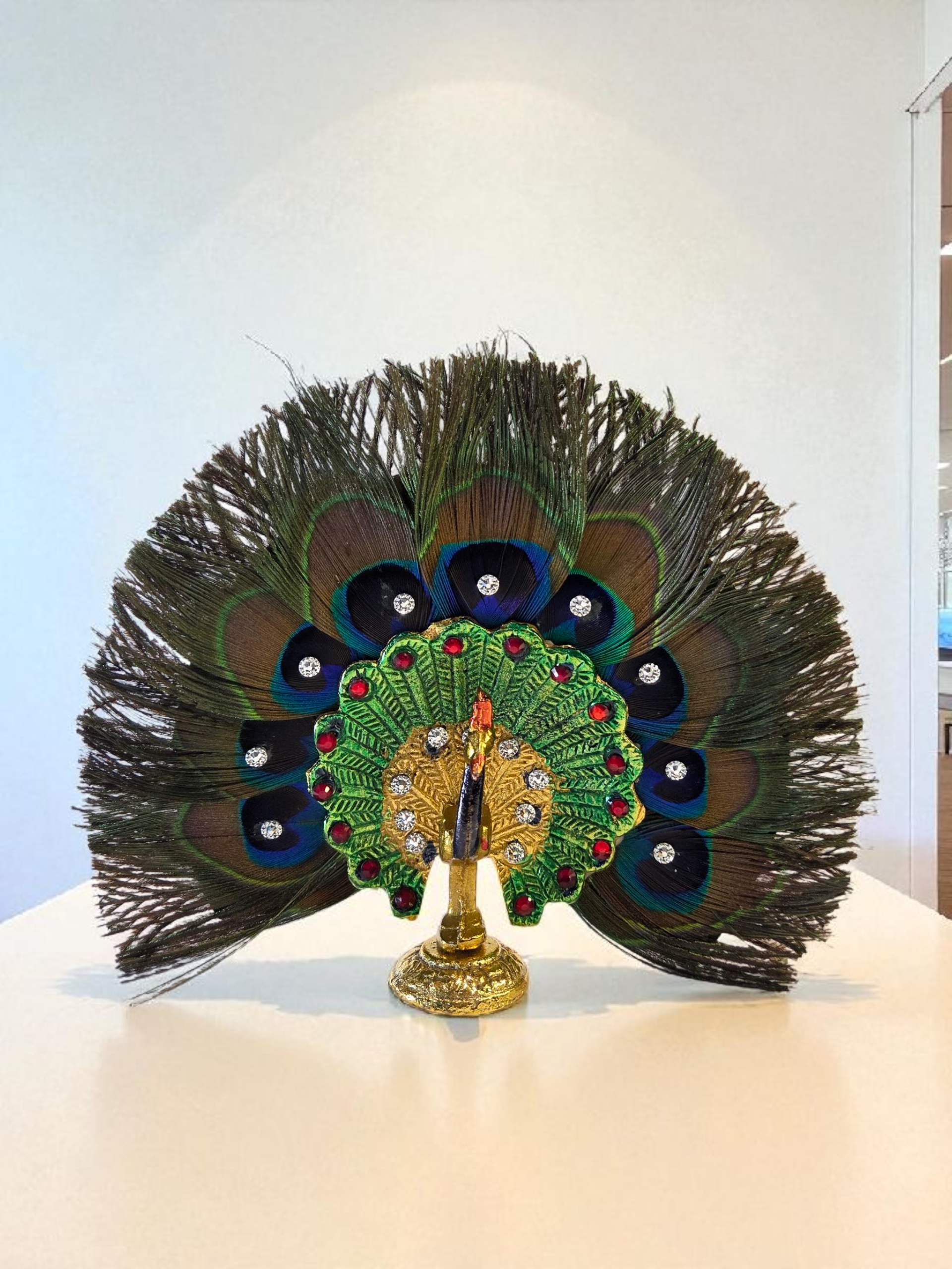 Peacock Feather Decorative Showpiece (Original Mor Pankh)