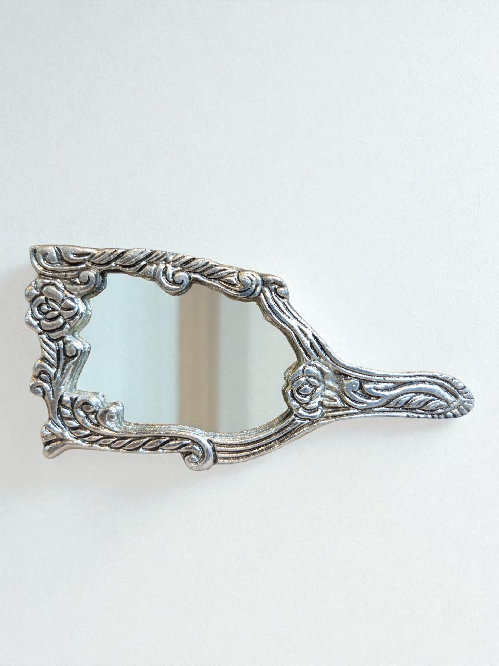 Vintage Silver Hand Mirror