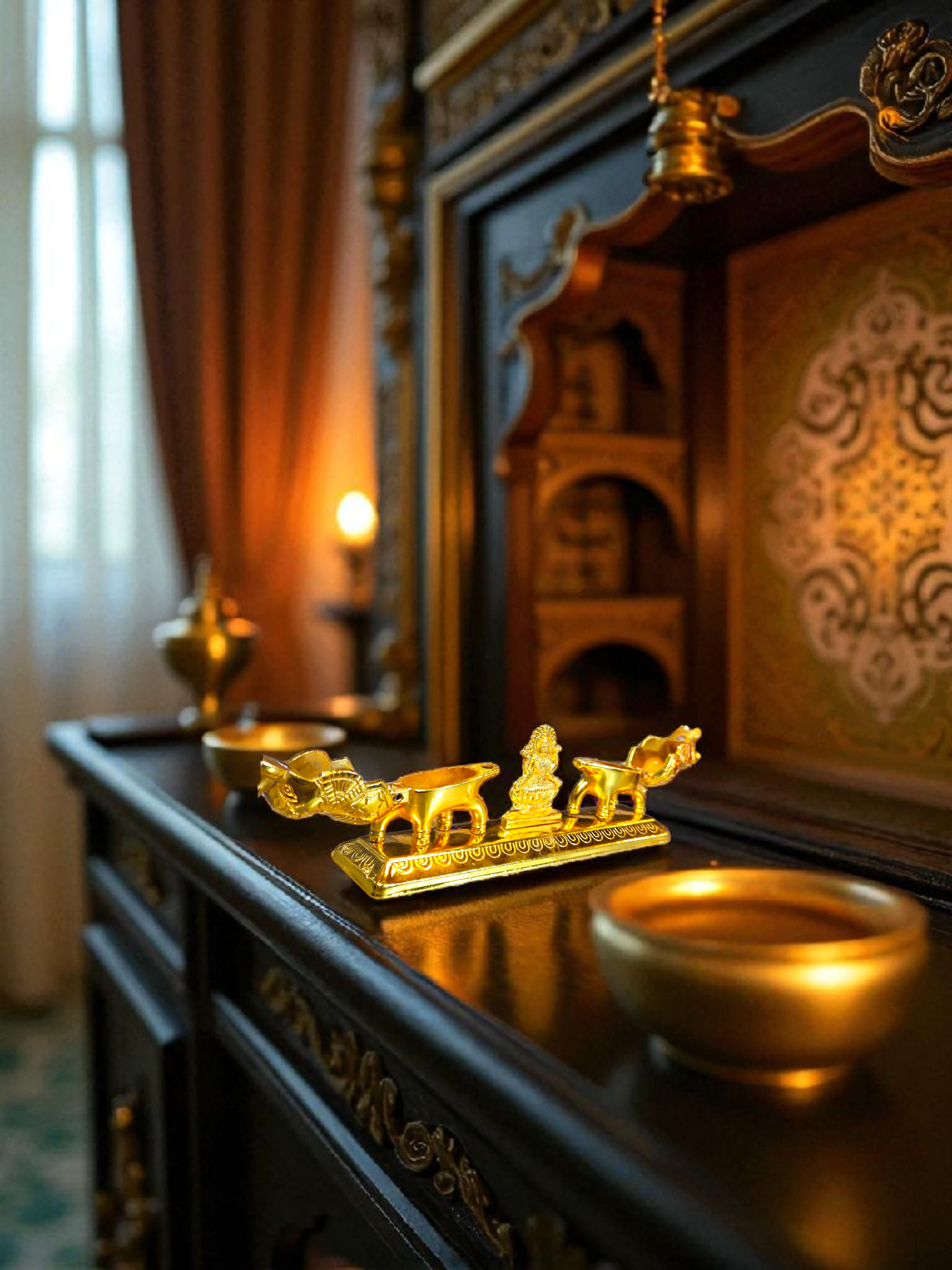 The Golden Elephant Sindoor Box
