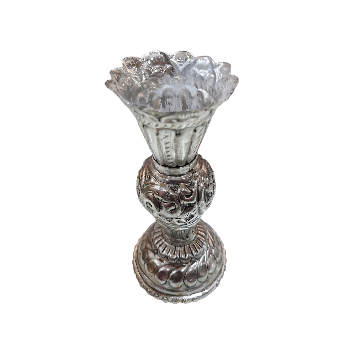 Silver Finish Flower Vase