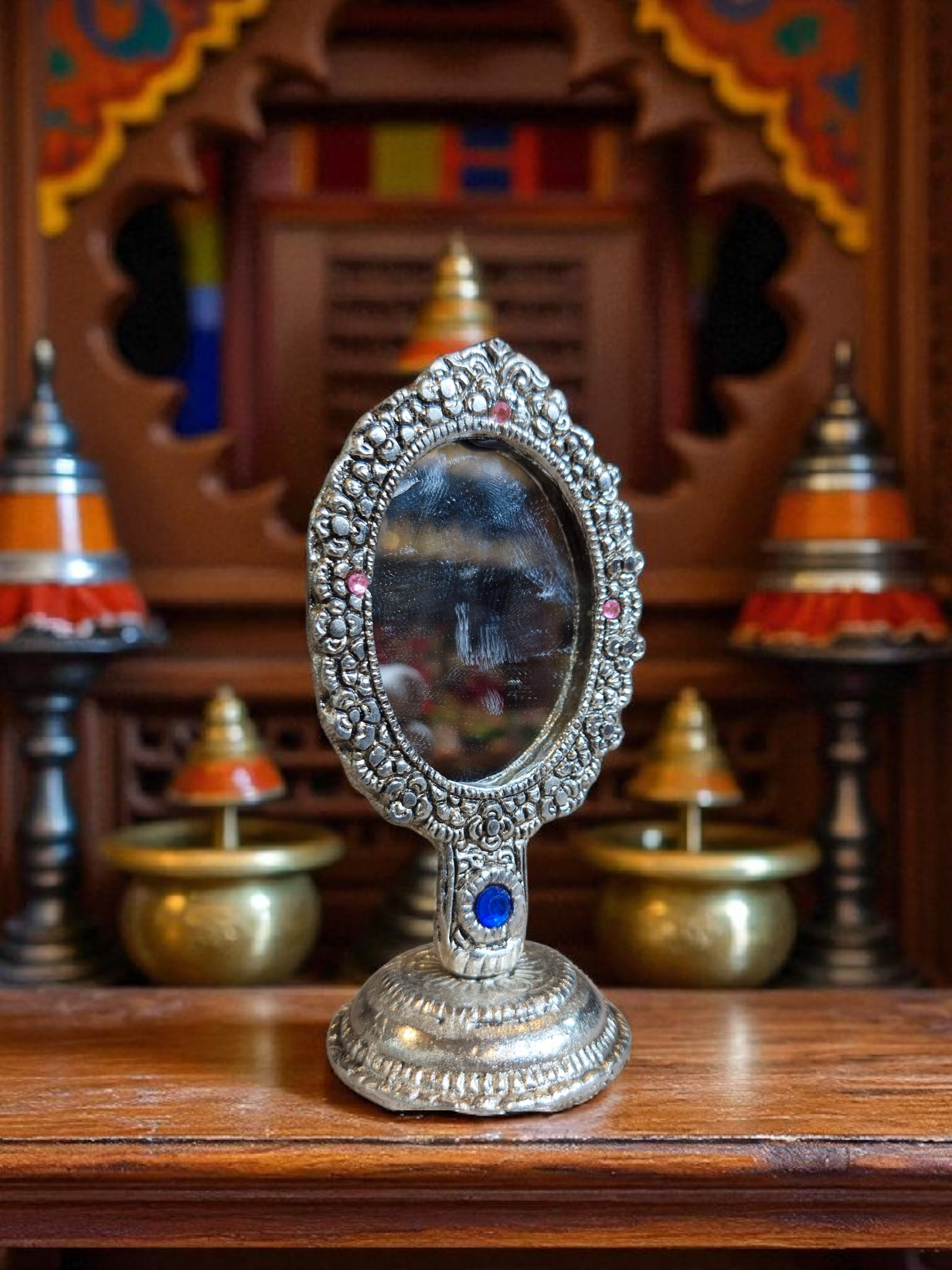 Handcrafted Silver Mirror