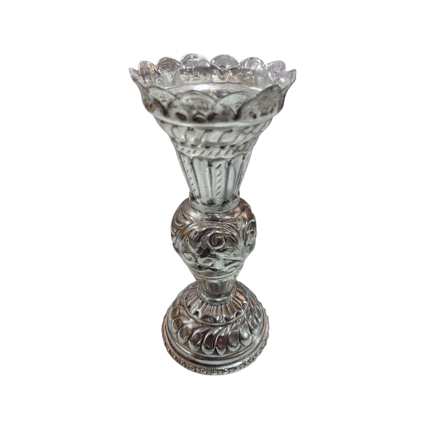 Silver Finish Flower Vase