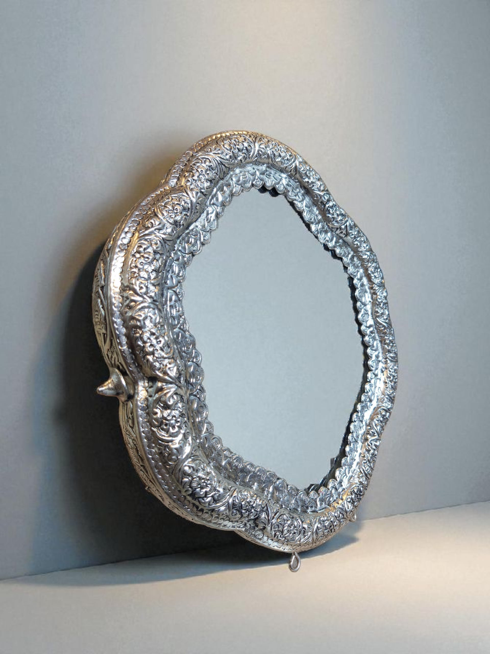 Antique Silver Table Mirror