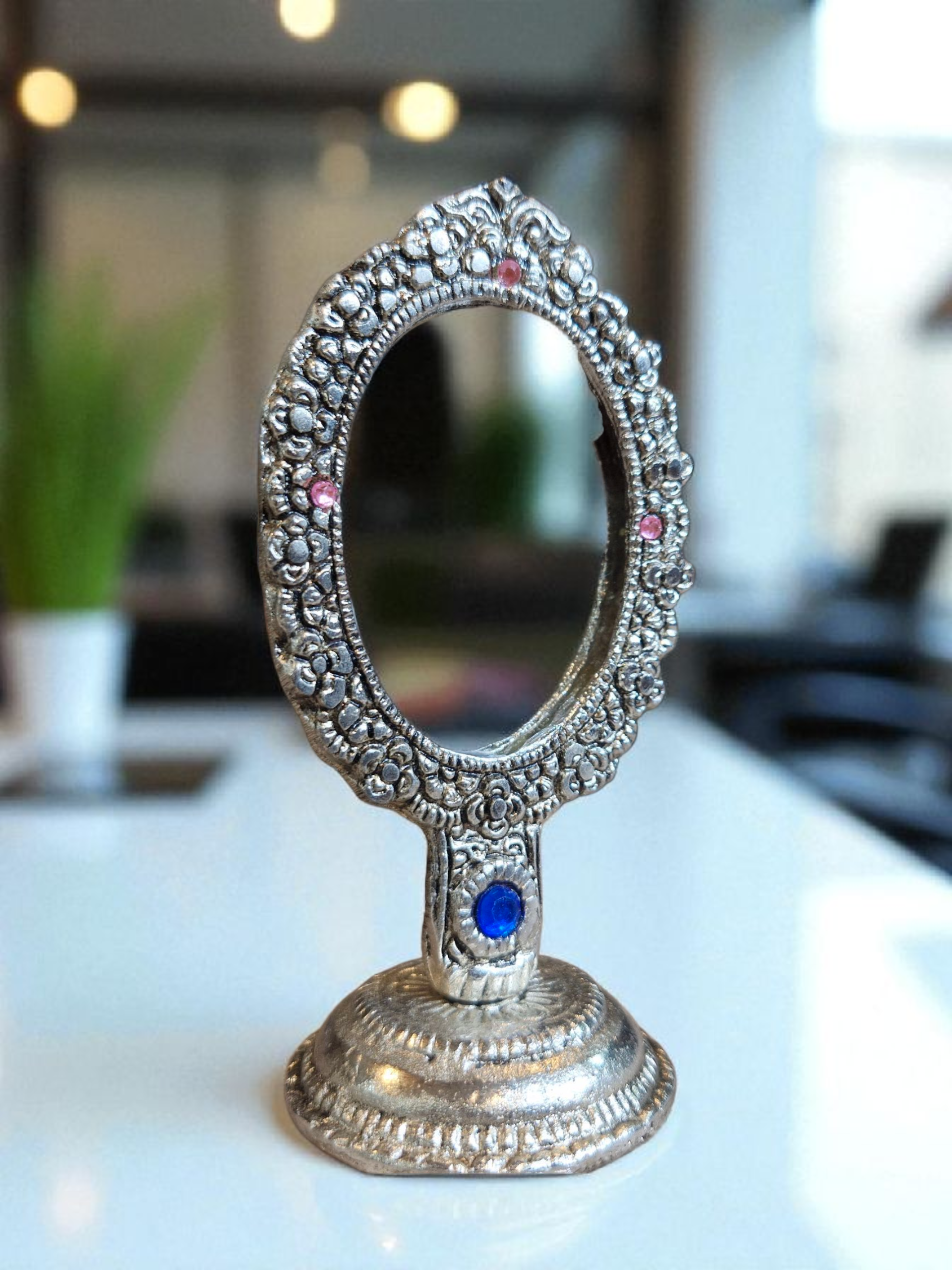 Handcrafted Silver Mirror