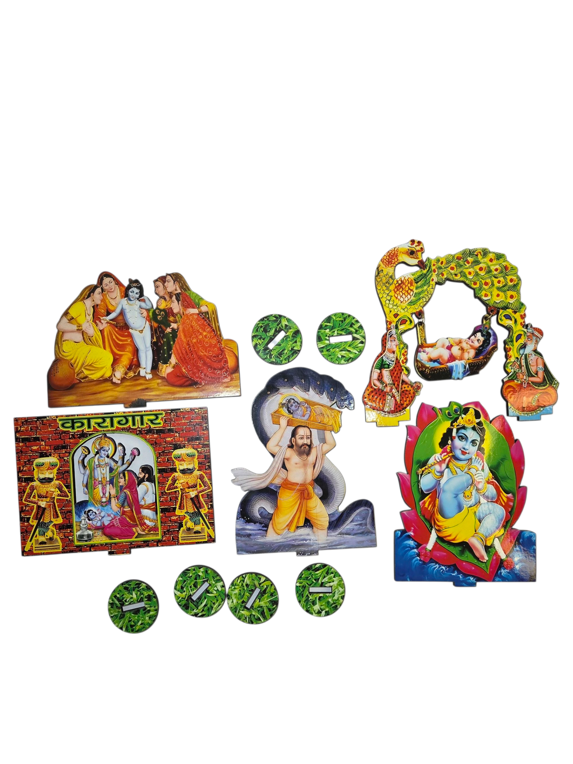 श्री कृष्ण जन्म लीला सजावट सेट (Shri Krishna Janm Leela Decorative Tabletop Set)