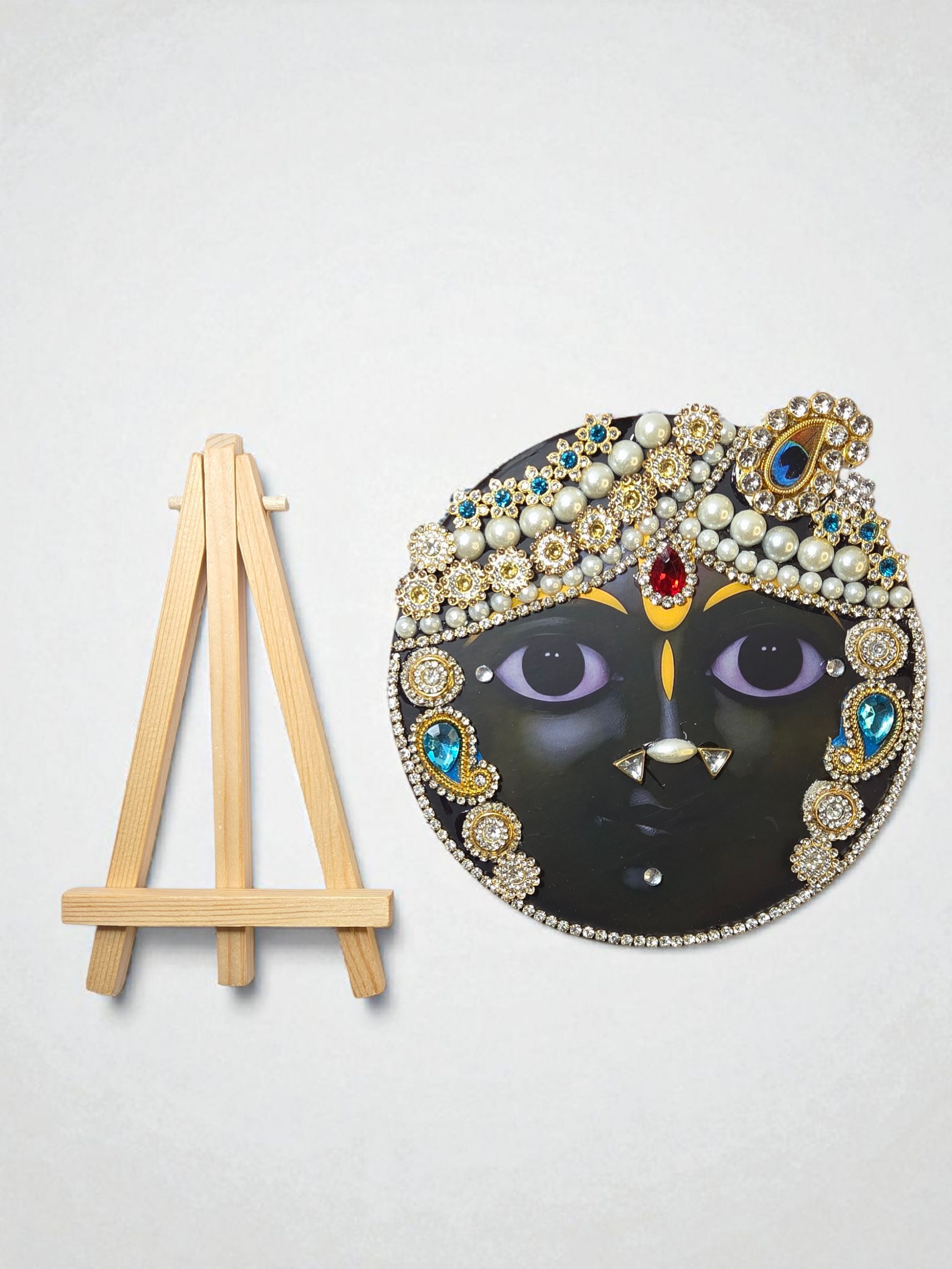 Banke Bihari Ji Chitrapat (Decorative Frame with Easel)