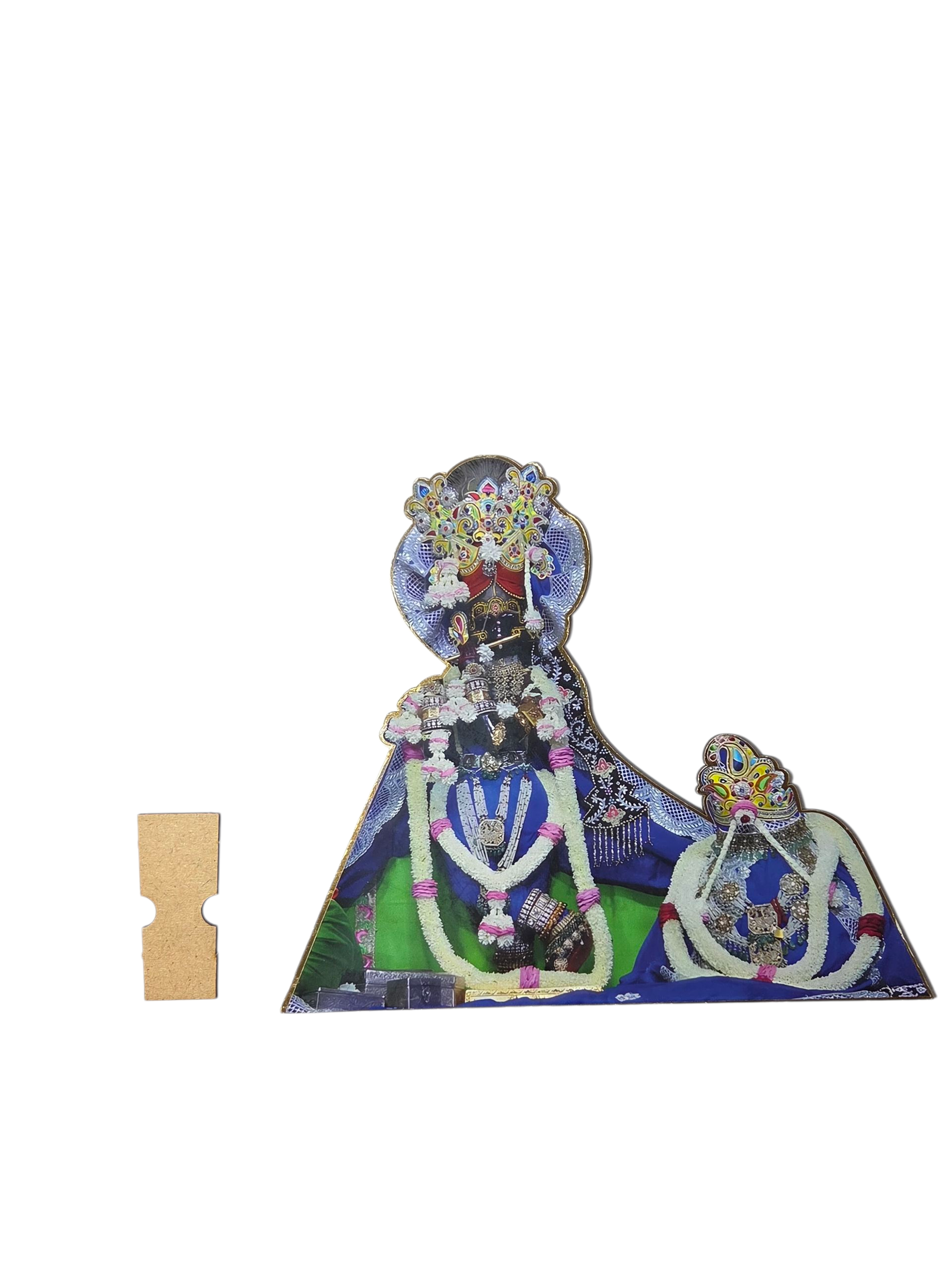 श्री द्वारकाधीश जी टेबलटॉप स्टैंडी (Shri Dwarkadhish Ji – Garland Adorned Tabletop Standee)