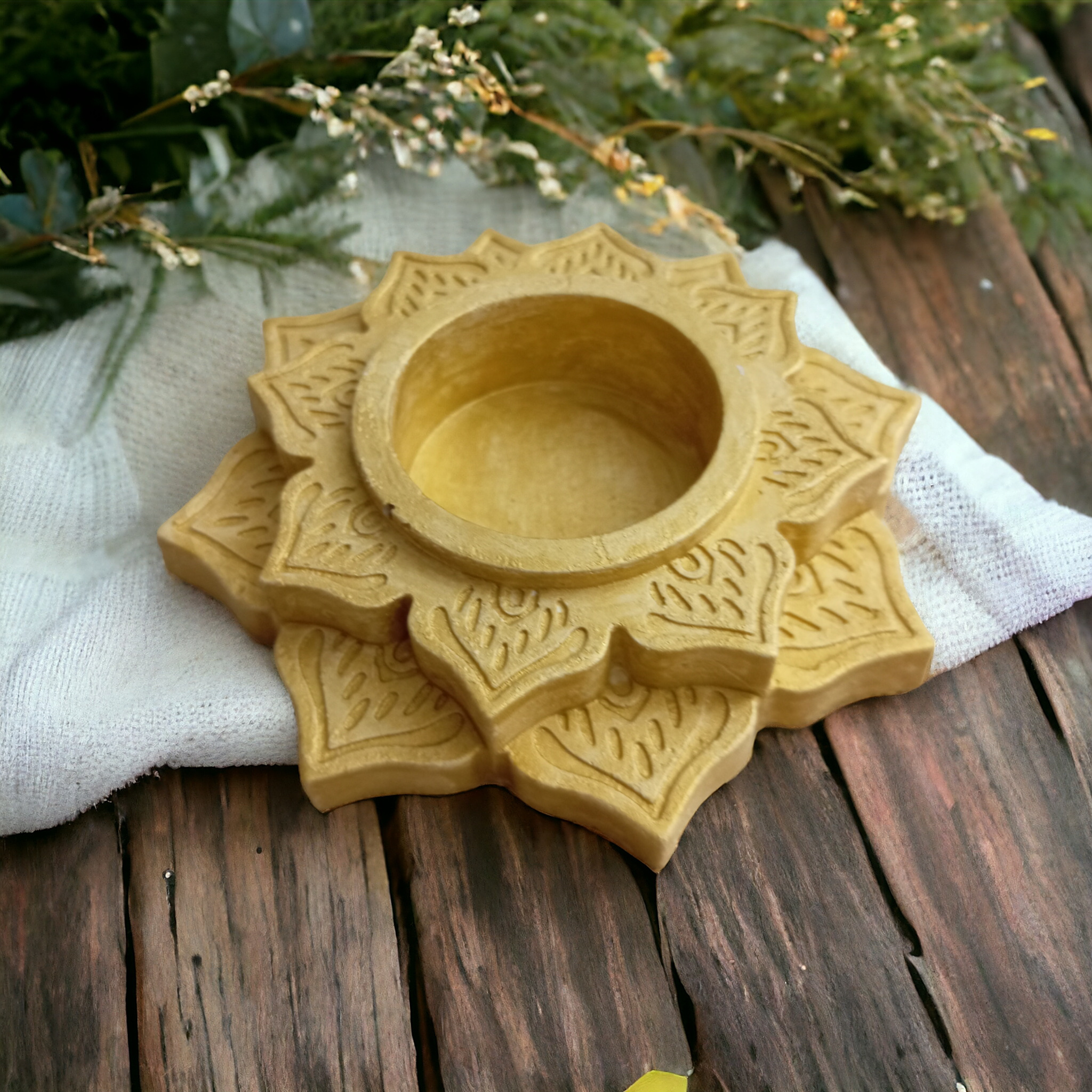 Portavelas de mandala