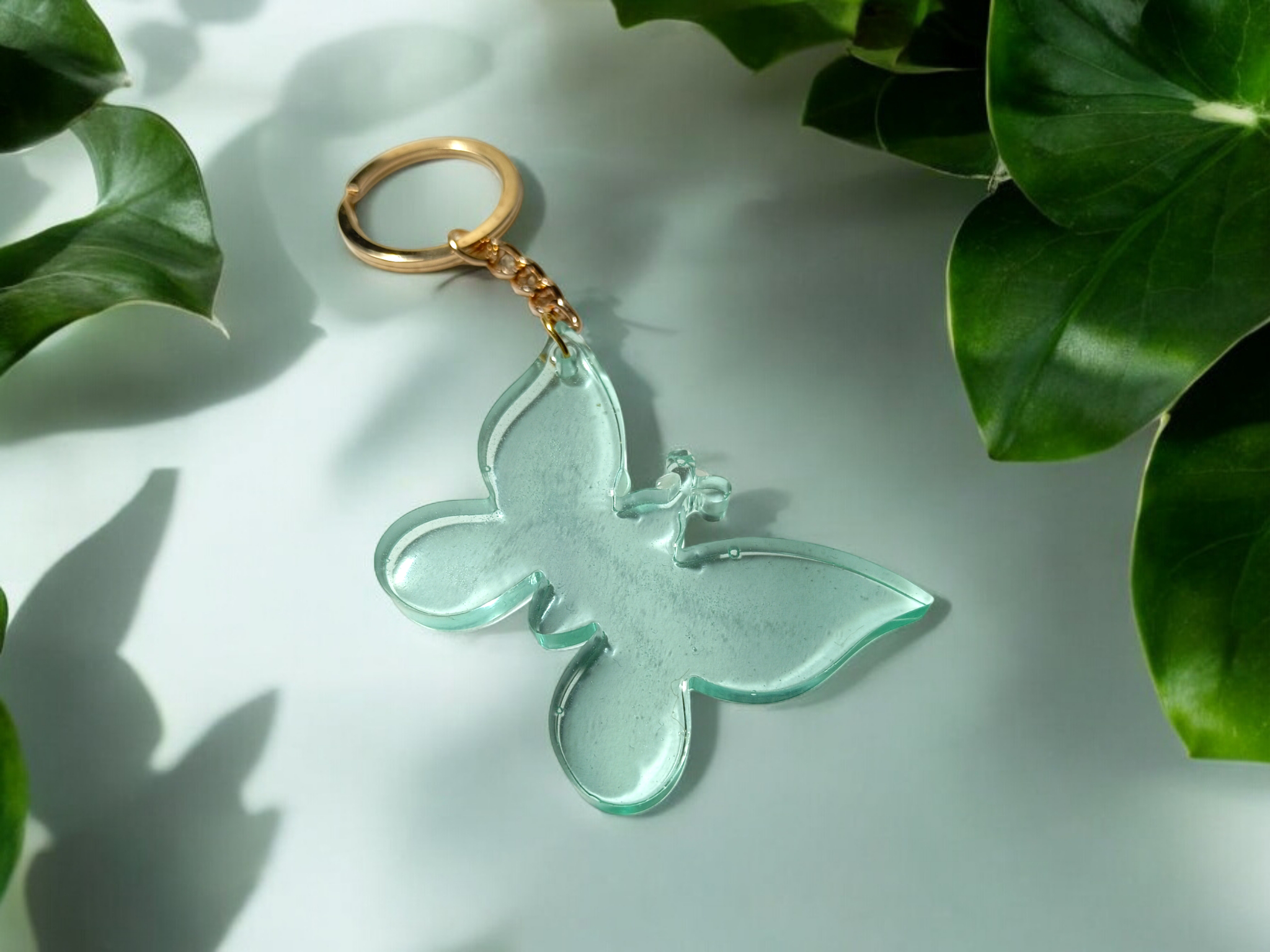 Llavero de Resina en Forma de Mariposa