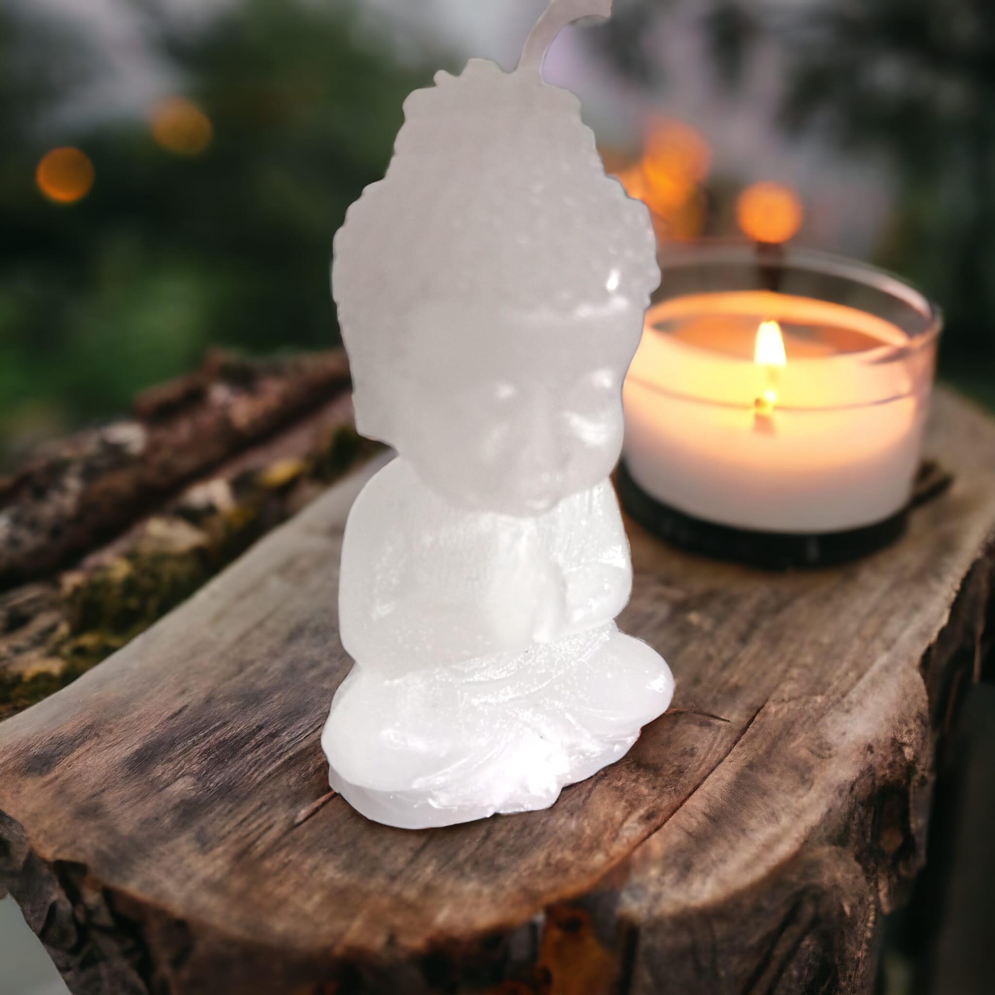 Vela decorativa de Buda