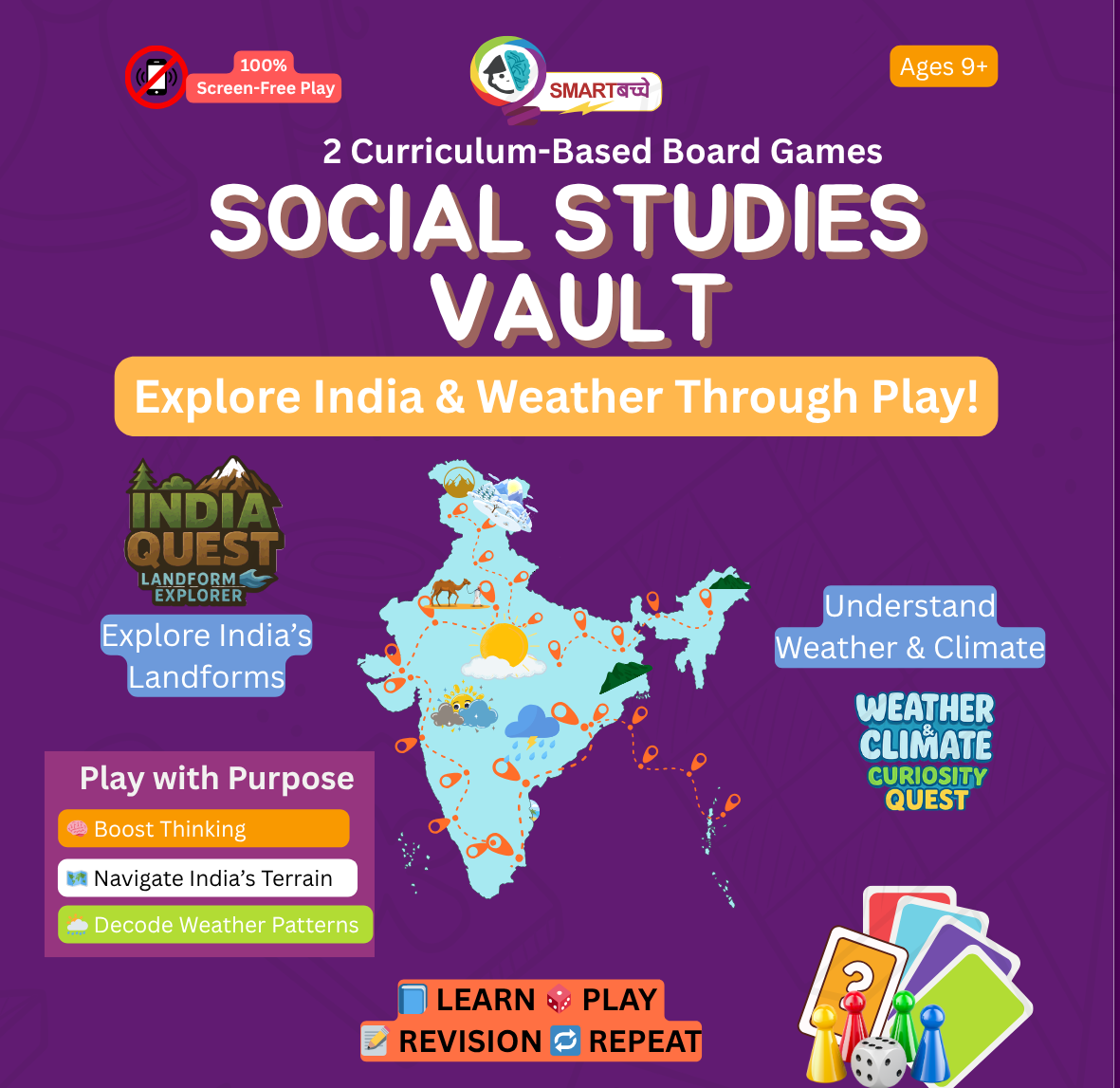 Social Studies Vault Board Game Set