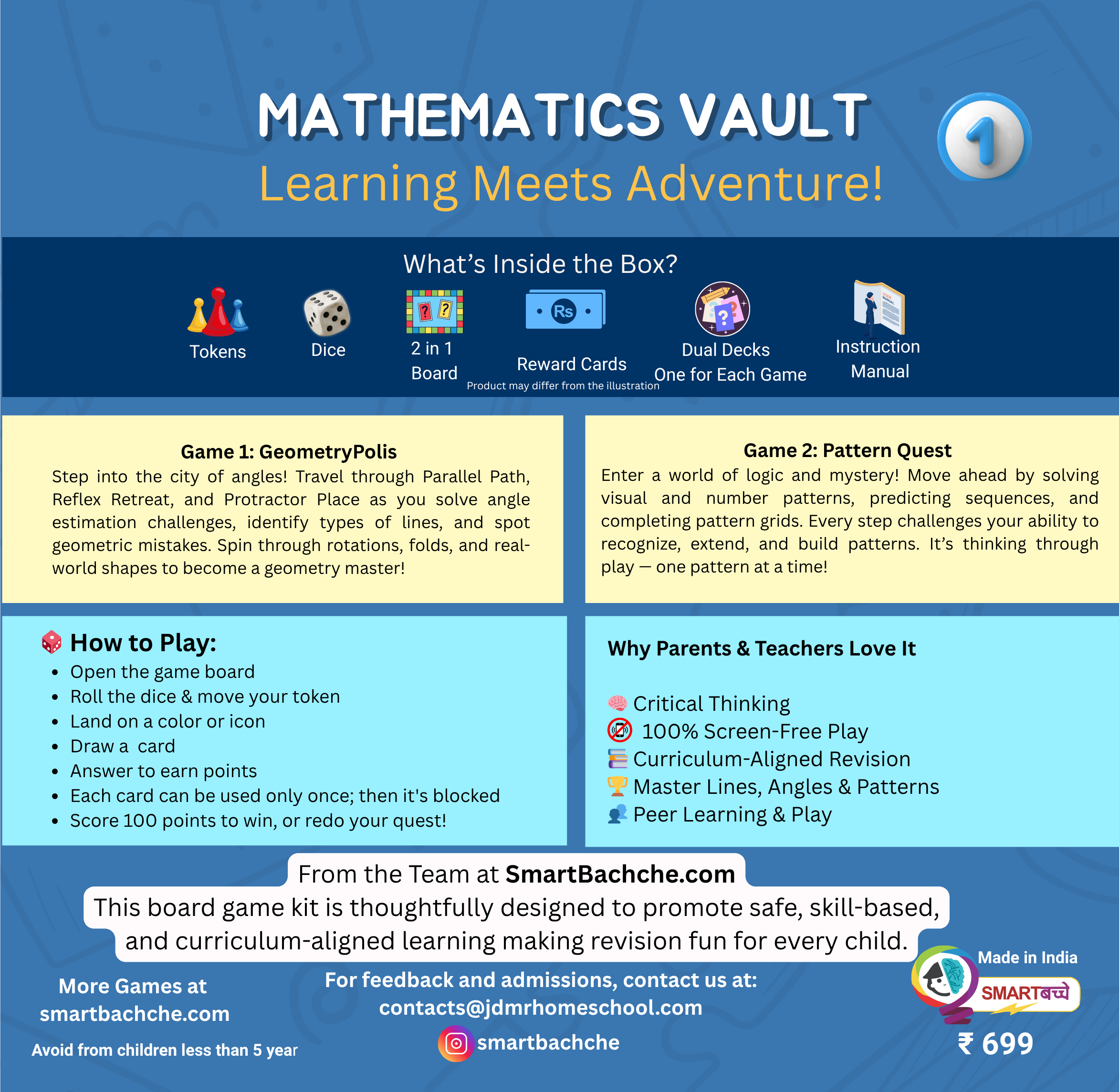 Mathematics Vault 1 Board Game Set 