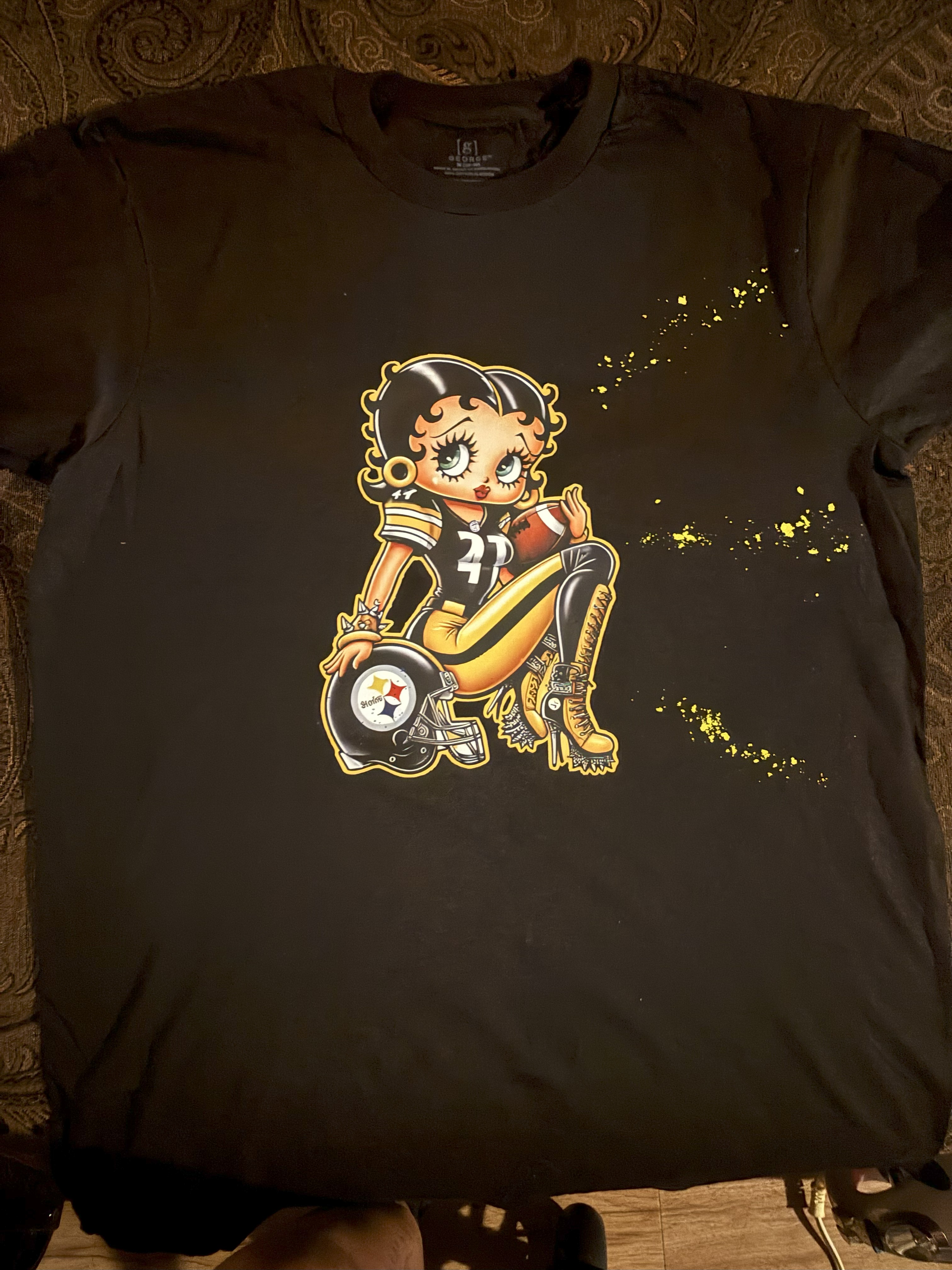 Betty Boop Pittsburgh Steelers T-Shirt