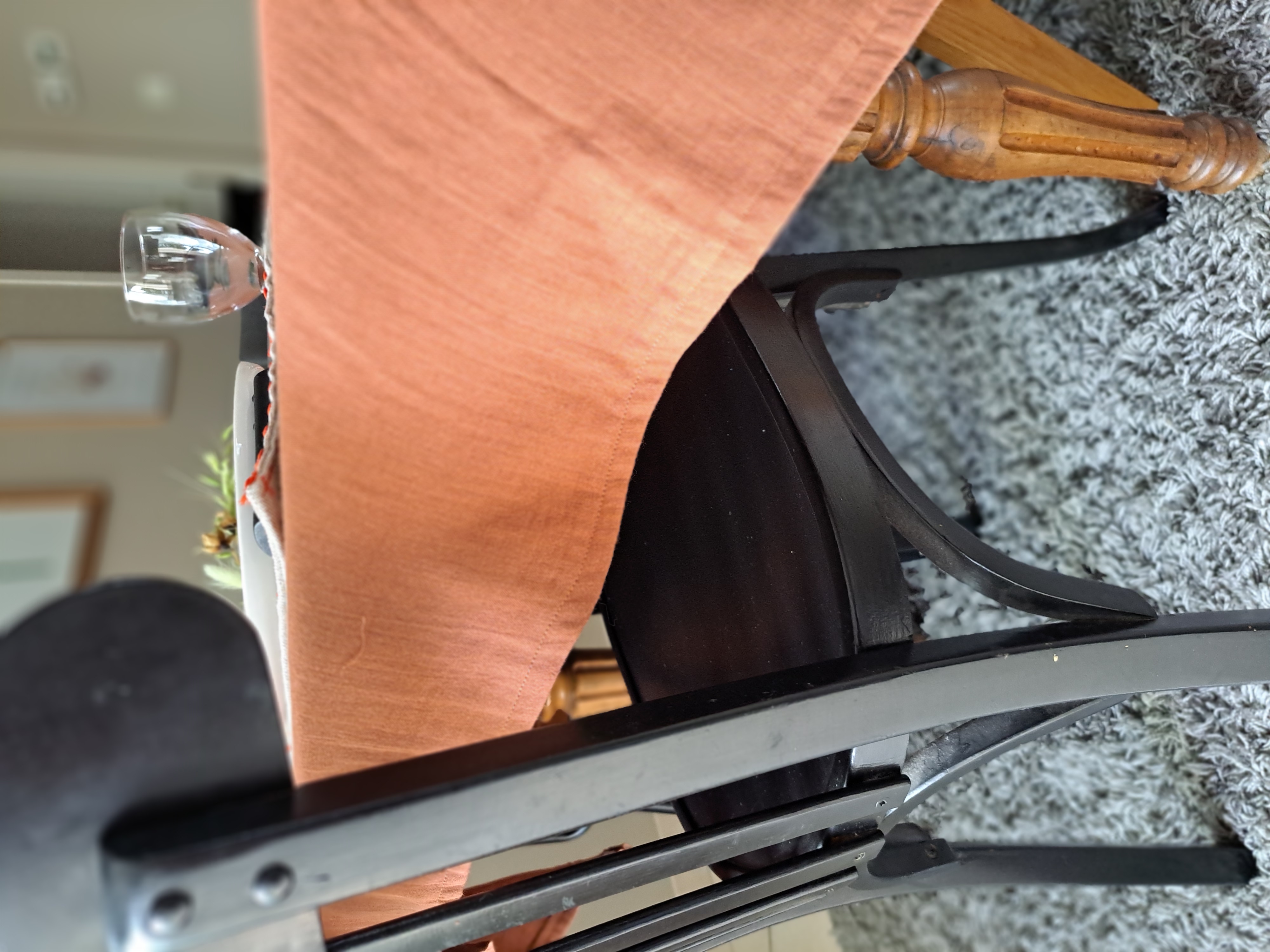 Nappe unie Rectangulaire terracota