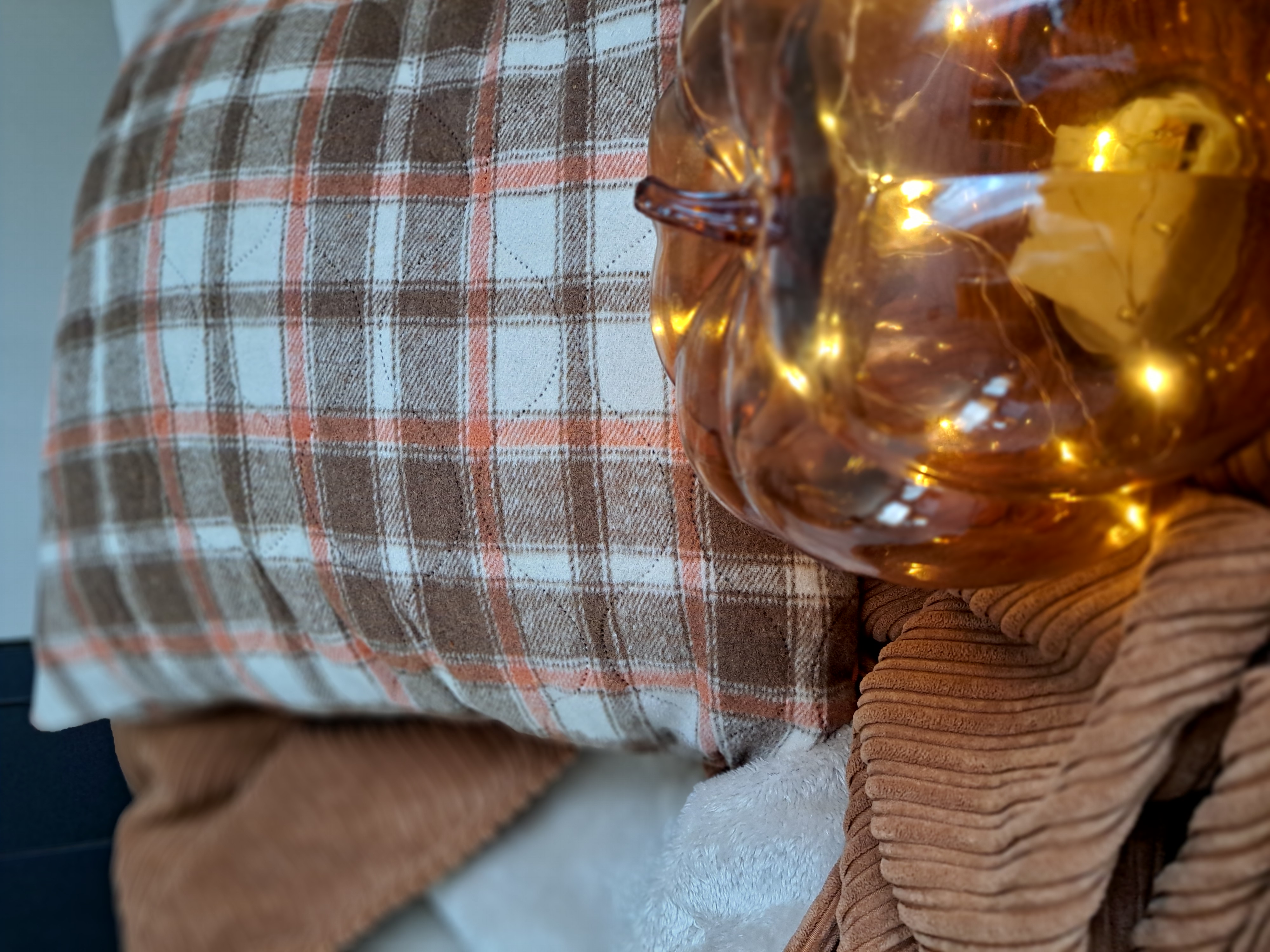 Plaid velours côtelé