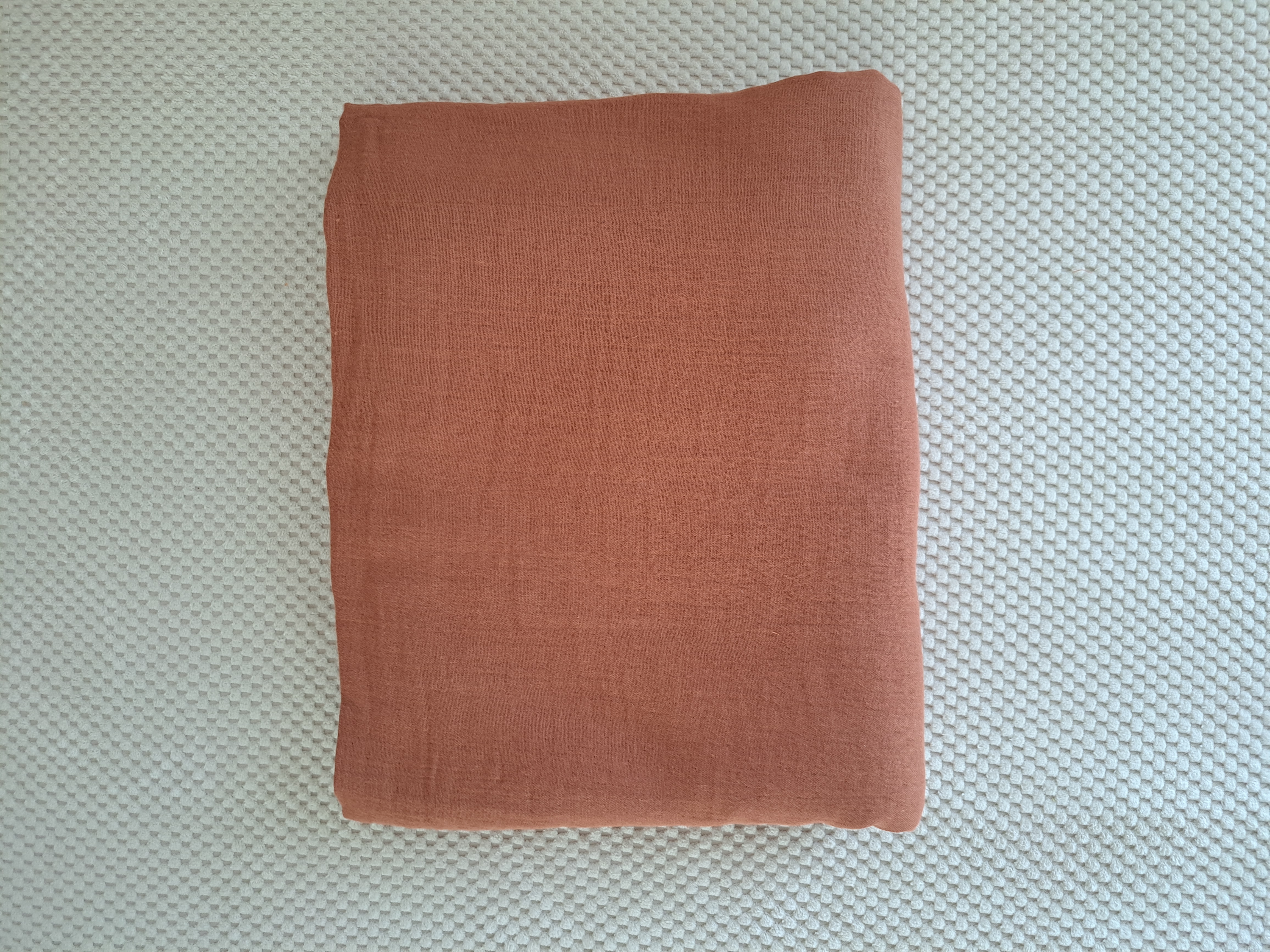 Nappe unie Rectangulaire terracota