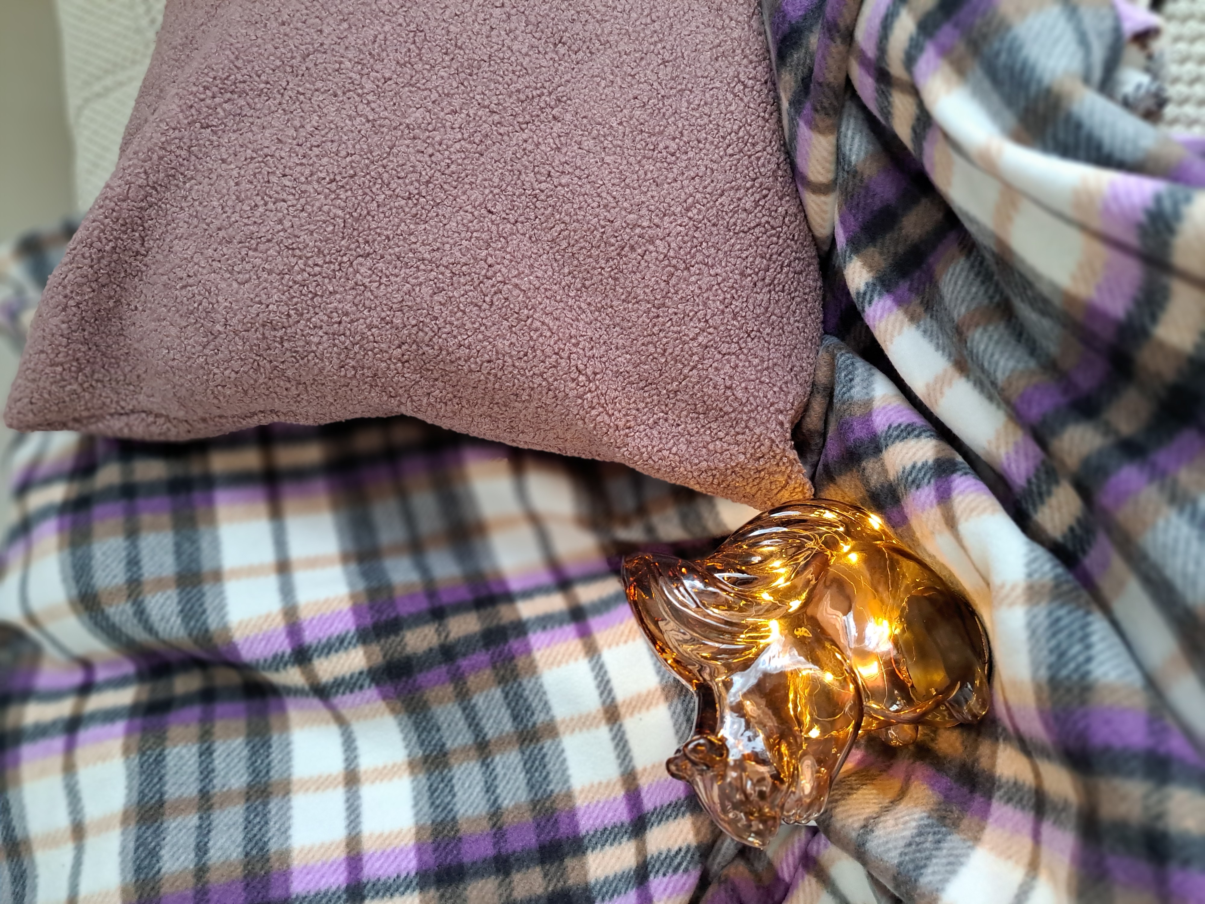 Plaid polaire à carreaux