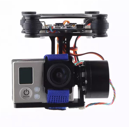 FPV drone camera Gopro3 brushless gimbal two-axis suitable for DJI Elf