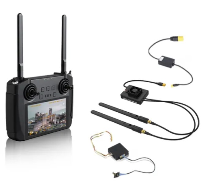 MK15 Mini HD Handheld Ground Station Enterprise Smart Controller with 5.5 Inch LCD Touchscreen 1080p 60fps FPV 180ms Latency for UAV UGV 15KM CE FCC KC